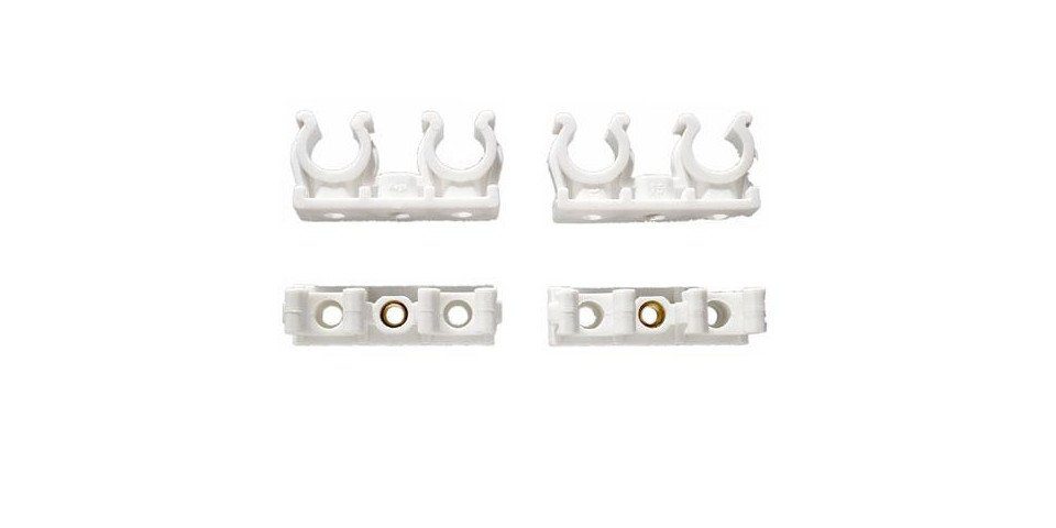 Rohrschelle Cornat Rohr-Clip doppelt für 28 mm Ø - Rohre