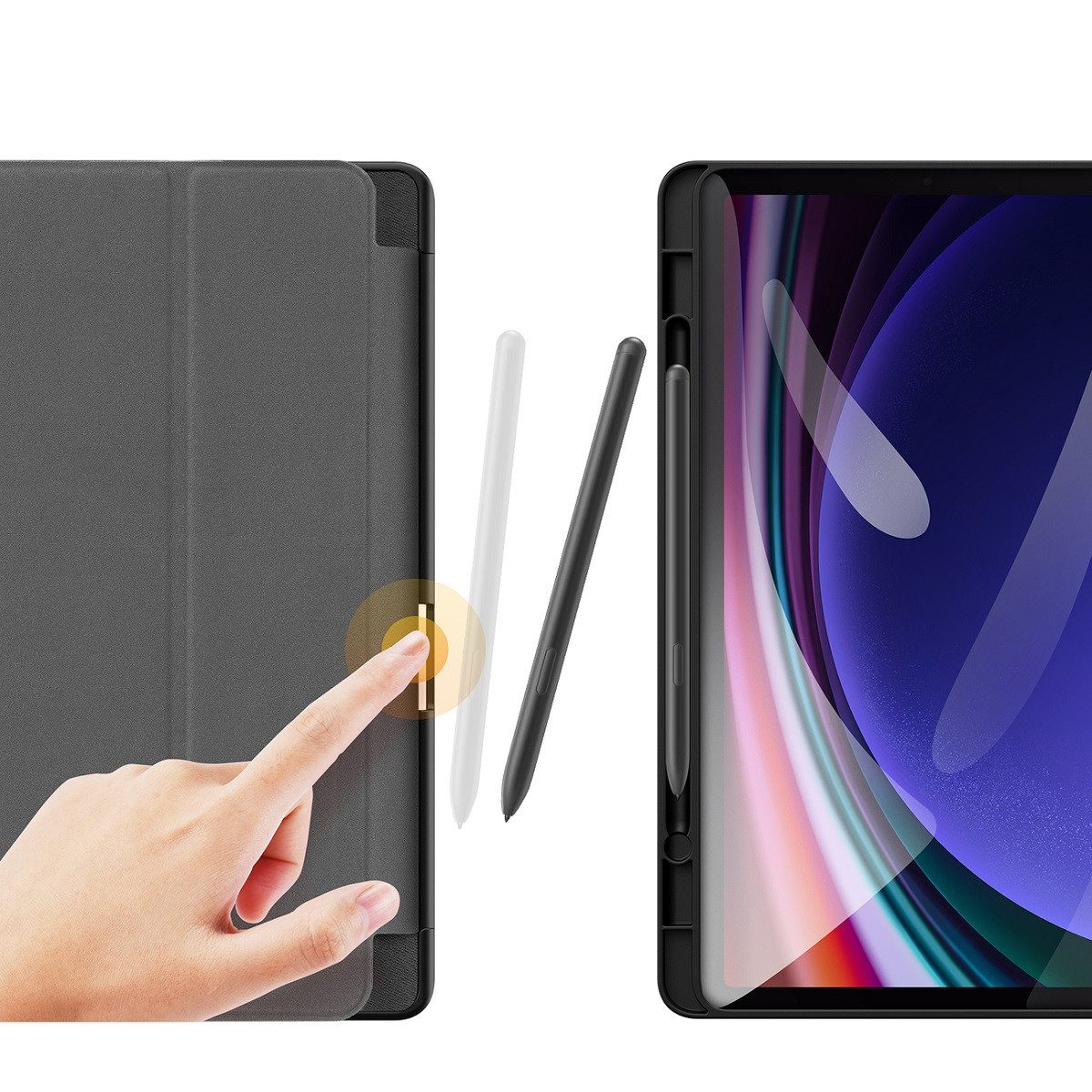 Dux Ducis Tablet-Hülle - Domo Smart Sleep Case - Kompatibel mit Xiaomi Redmi Pad 2 Pro, schützt Bildschim und Kamera, bietet umfassenden Schutz