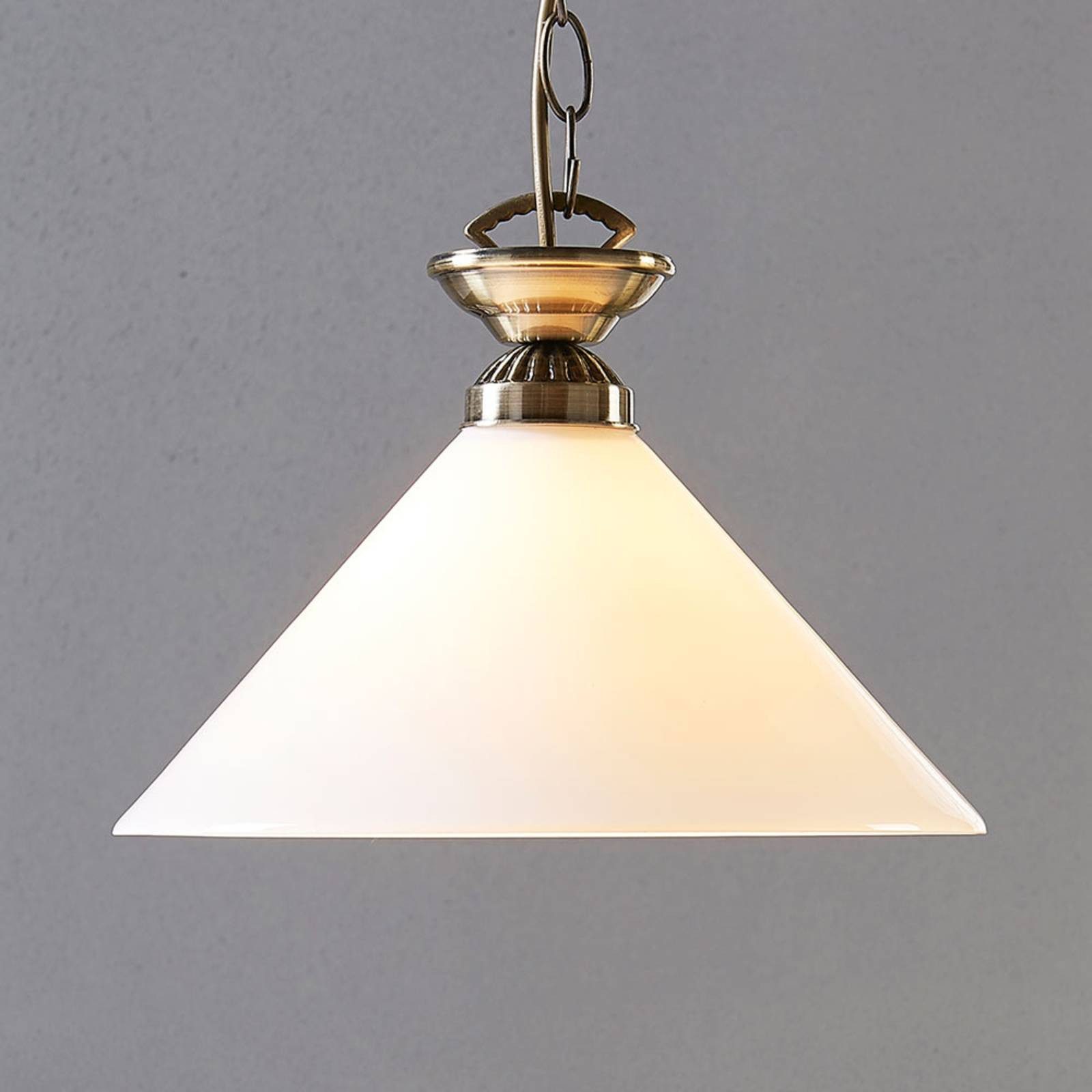 Lindby Hängeleuchte Otis, Glas Bronze IP20, 1 x 60 W