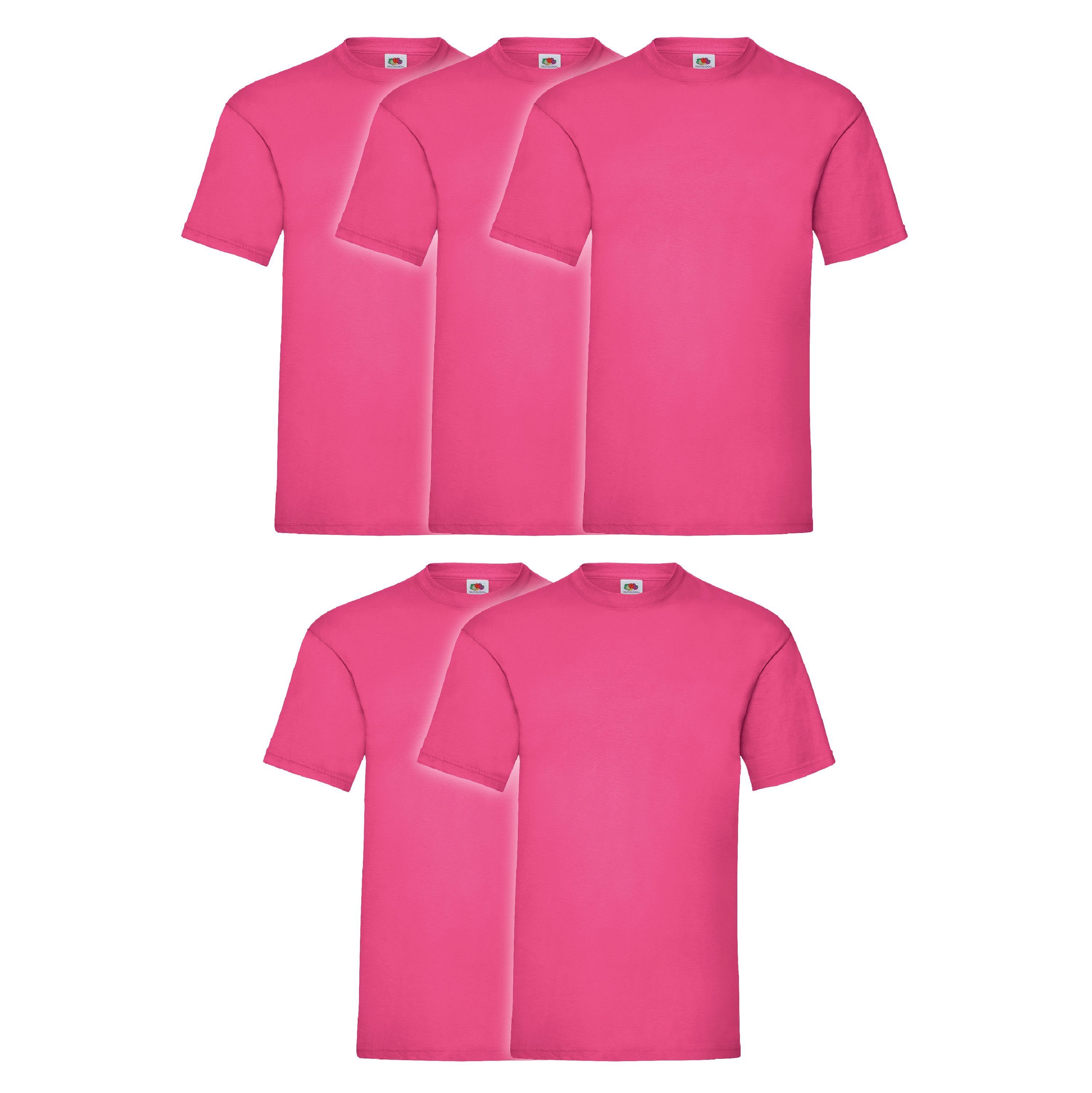 Fruit of the Loom Rundhalsshirt Valueweight T-Shirt fuchsia | Rundhalsshirts