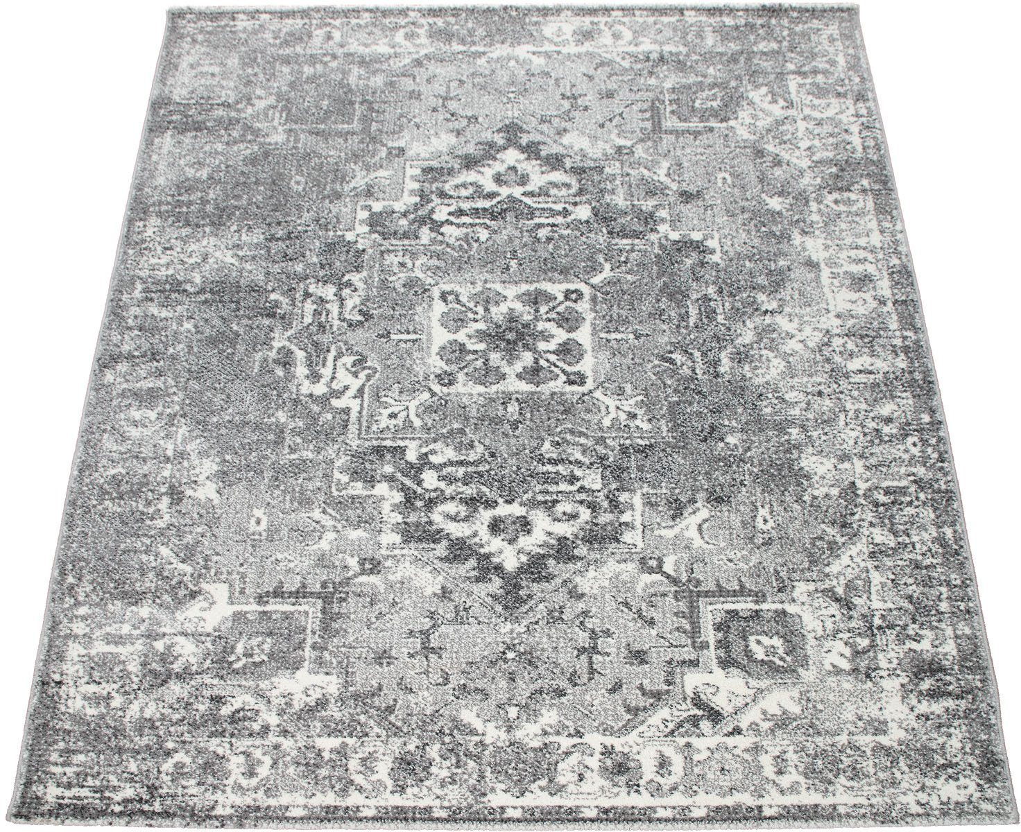 Paco Home Teppich Alabama 372, rechteckig, Höhe: 12 mm, Kurzflor, Orient-Optik, Vintage Design, Wohnzimmer. Reduzierter Preis € 22,54. Unverbindliche Preisempfehlung € 49,99