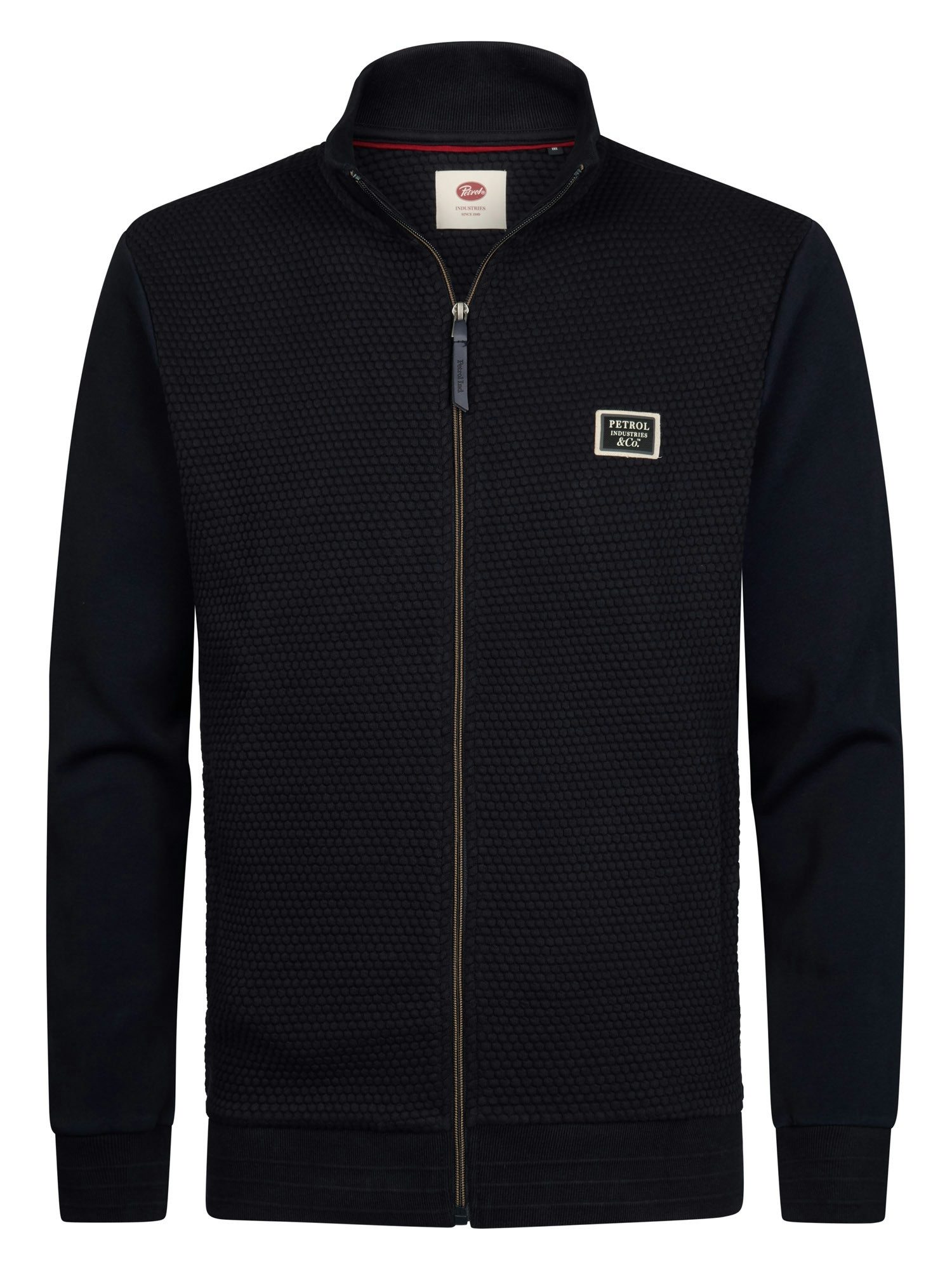 Petrol Industries Sweatshirt mit Reißverschluss und Stehkragen