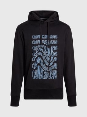 Calvin Klein Jeans Kapuzensweatshirt INSTITUTIONAL WARP HOODIE mit Logodruck