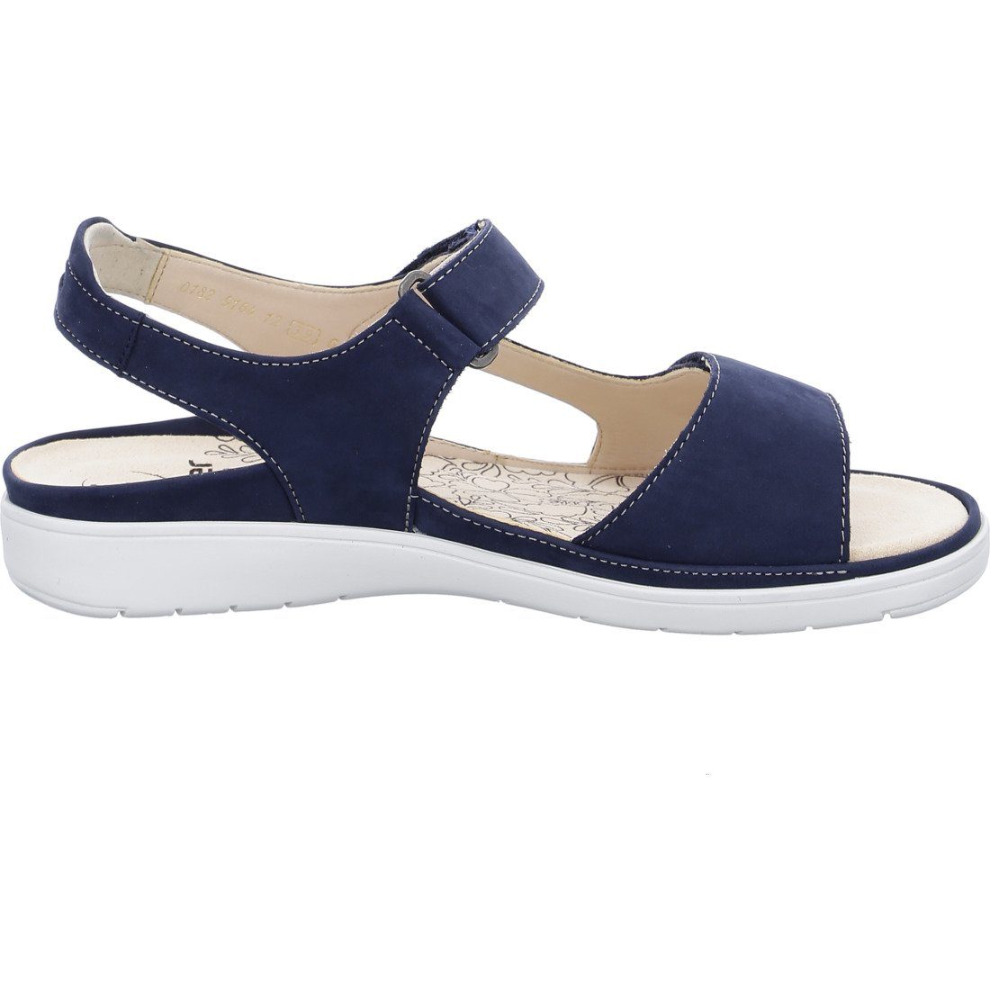 Ganter Gina 045854 blau Ganter - Damen Sandalette Nubuk Sandalette Schuhe,