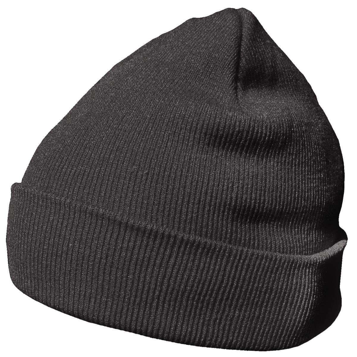 DonDon Krempe mit Beanie Beanie klassisches basaltgrau Design, (Packung, 1-St) Wintermütze, Mütze