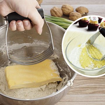 Lubgitsr Kannenstövchen Teigmischer, Gebäckschneider, Edelstahl, Mehlmixer zum Backen, (1-tlg)