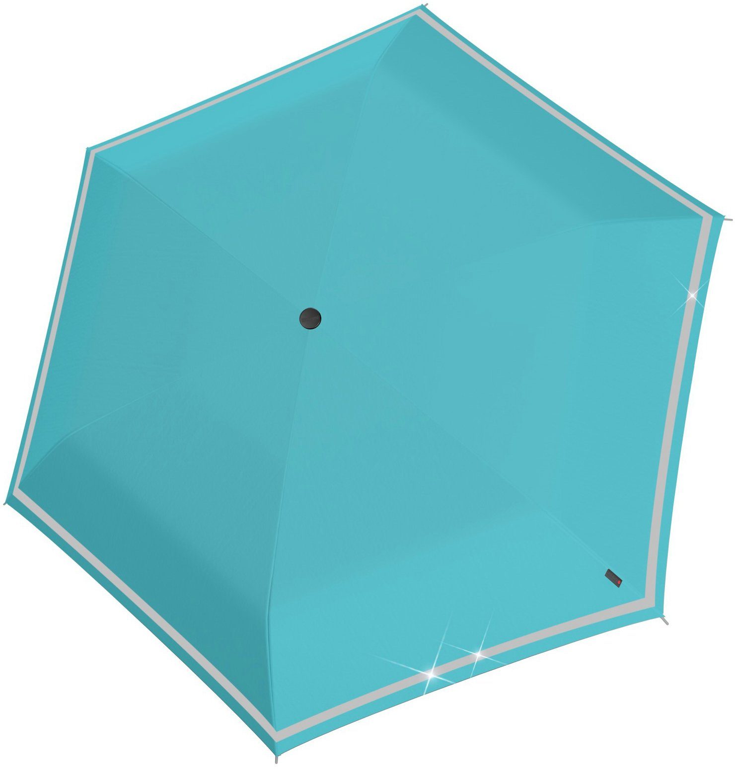reflective, Knirps® Taschenregenschirm umlaufendem, capri reflektierendem für mit Rookie manual, Kinder; Band