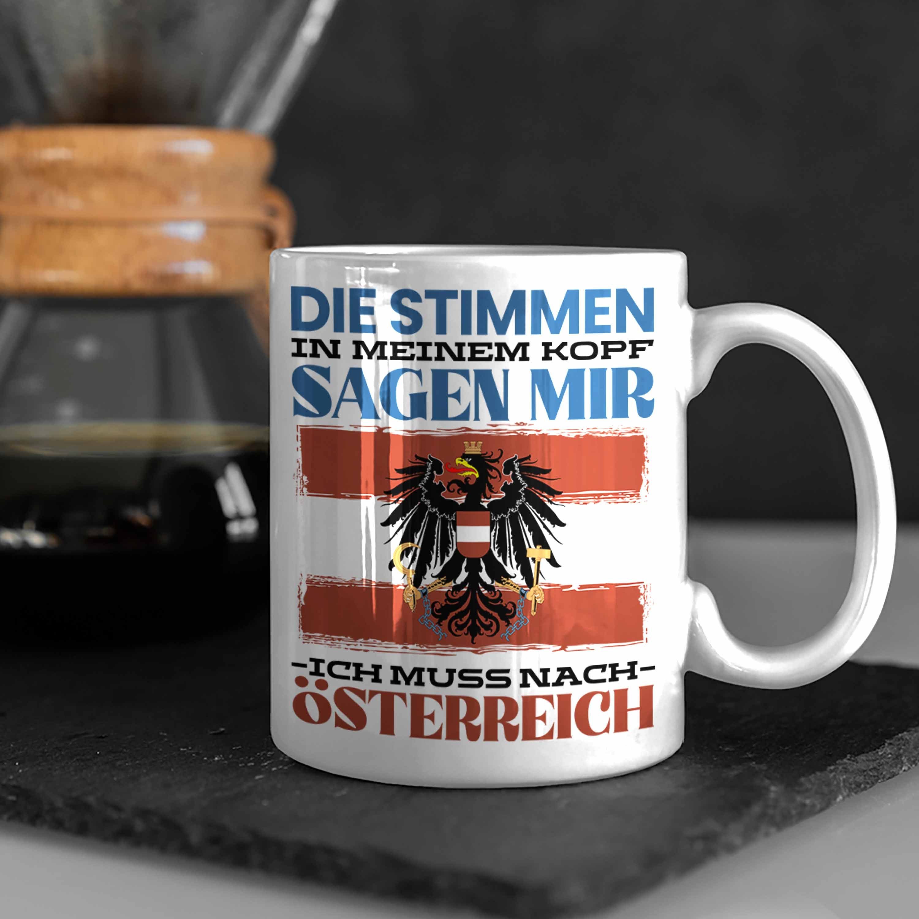 Austria Heimat Ge Trendation Spruch Österreicher Geschenk Tasse Urlaub Weiss Österreich Tasse