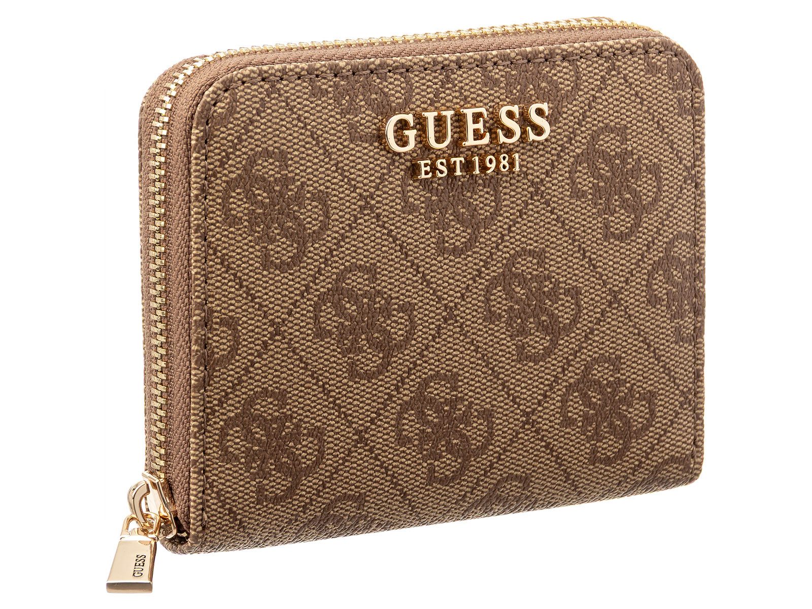 Guess Geldbörse SWSG7459137 LAUREL II SLG SMALL ZIP AROUND Woman (Stück, 1-tlg., 1), Logoschriftzug