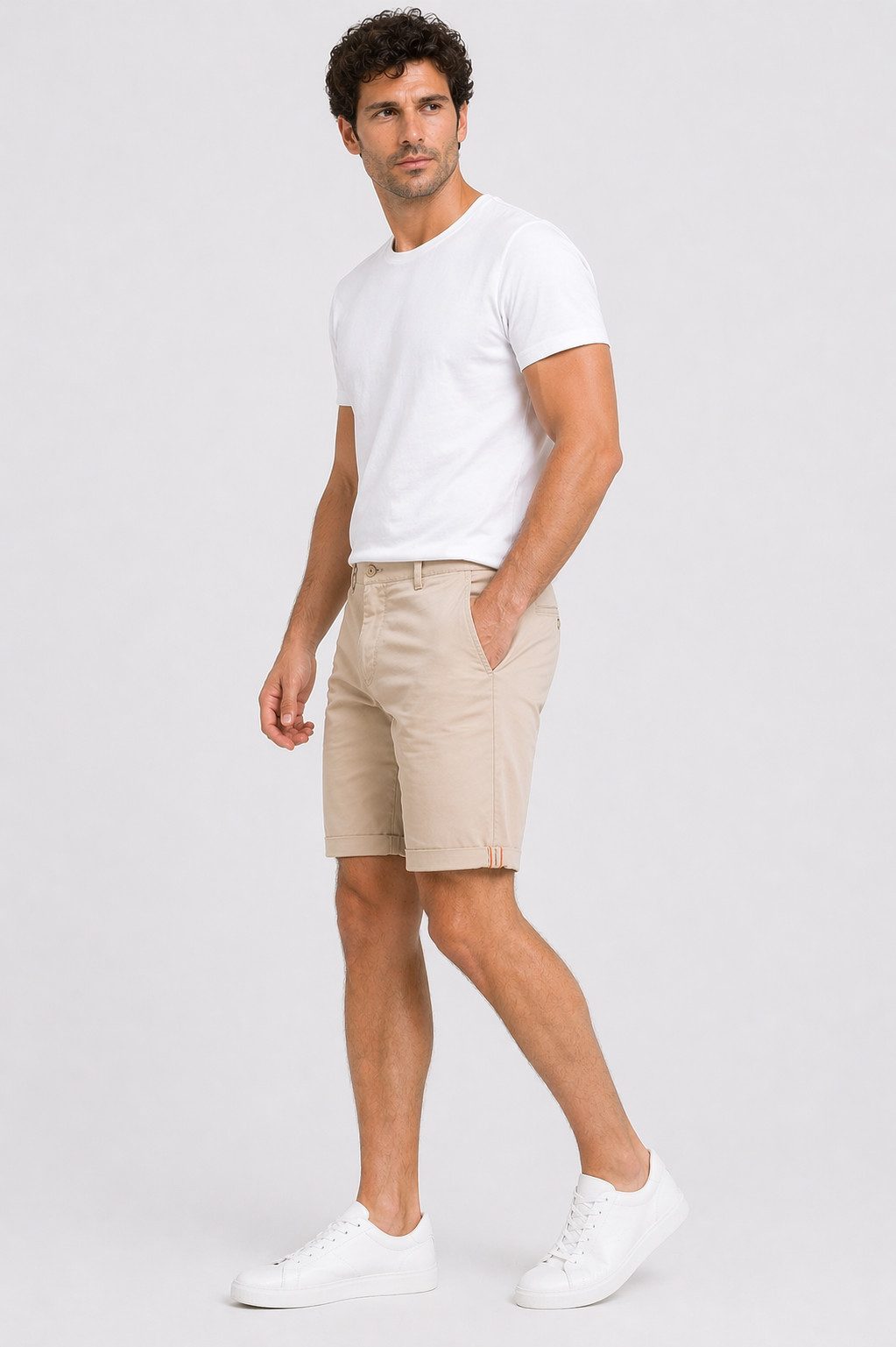 Smith & Solo Chinoshorts Kurze Hosen Herren, Baumwolle Shorts Männer Sommer Elasthan, Bermuda, Casual