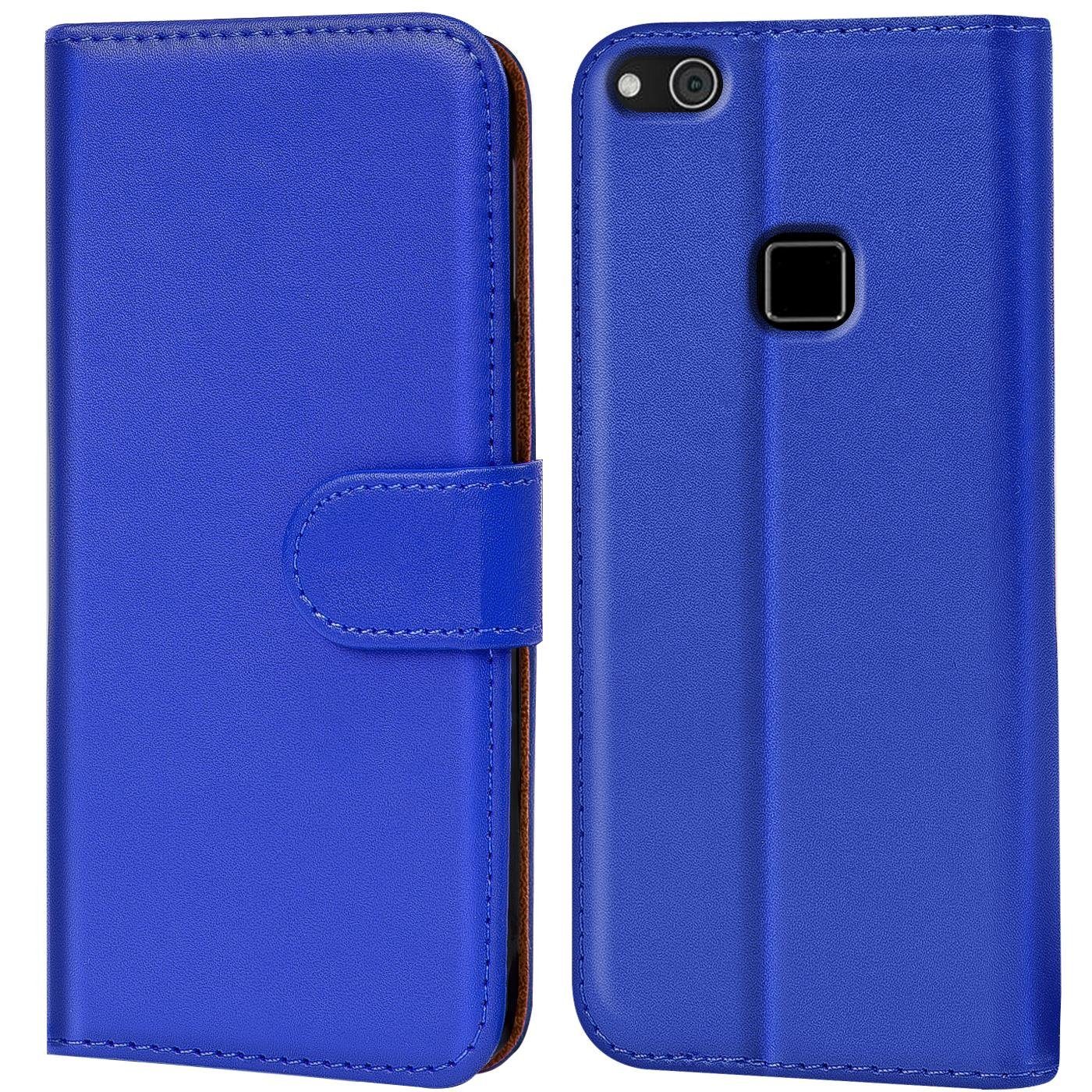 CoolGadget Handyhülle Wallet Klapp Tasche Book Case für Huawei P10 Lite 5,2 Zoll, Hülle Klapphülle Flip Cover Etui Schutzhülle