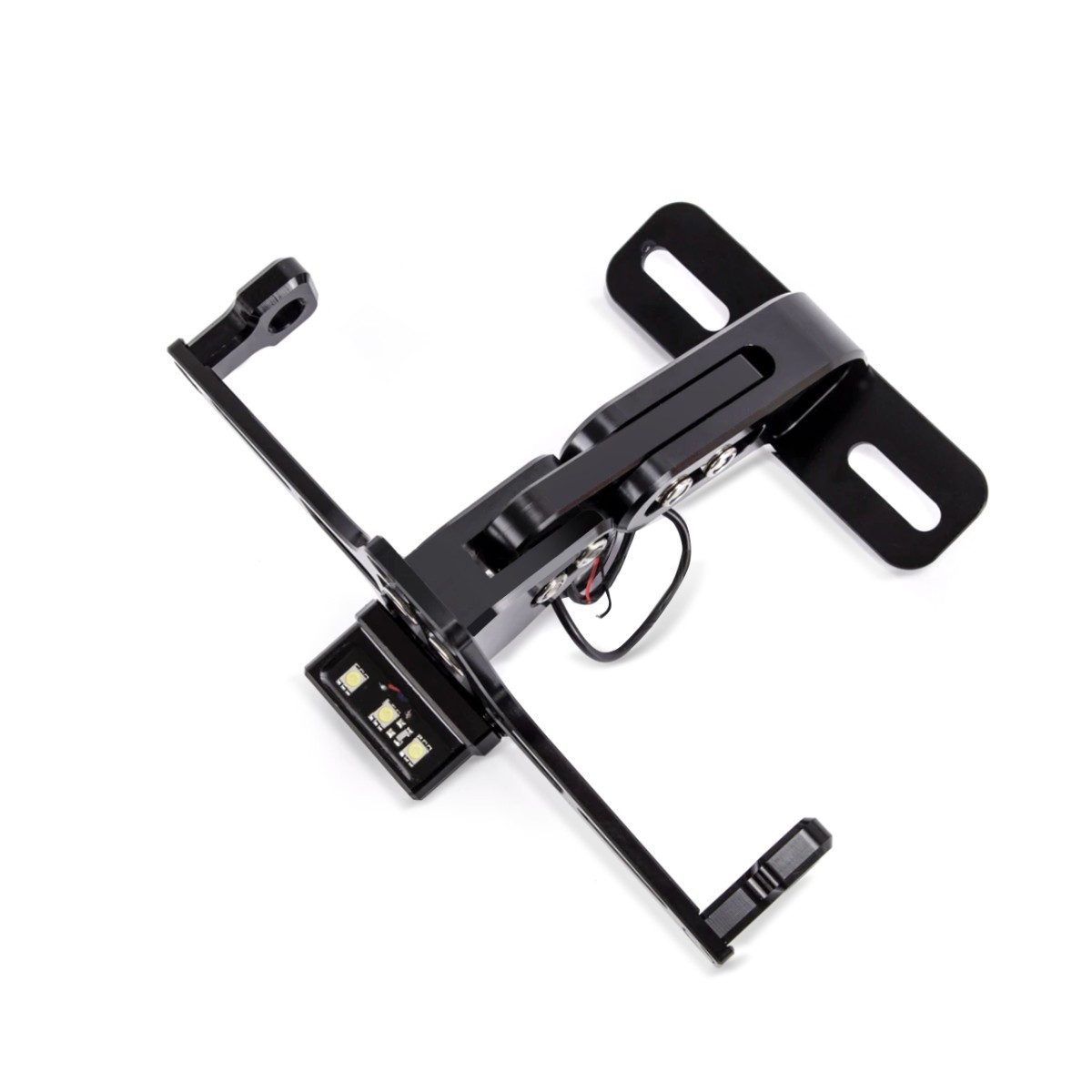 Zaddox Kennzeichenhalter Motorrad Kennzeichenhalter / Nummernschildhalter # NH2 mit Beleuchtung