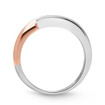 Unique Diamantring Damen-Ring aus 585er Weißgold mit 3 Diamanten 0,16 ct. (Größe: 58mm)