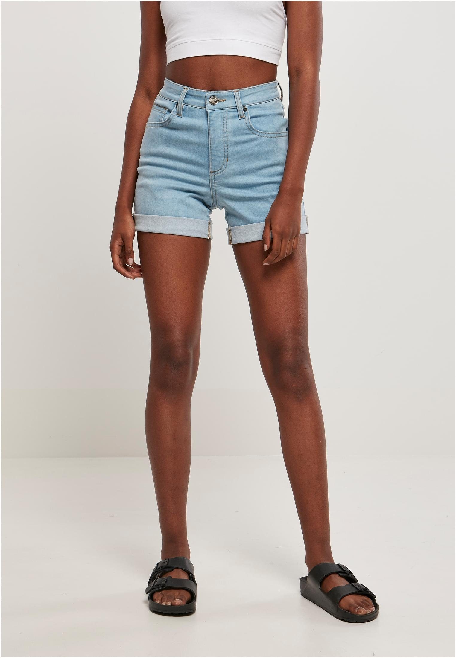 Ladies stretch denim best sale shorts