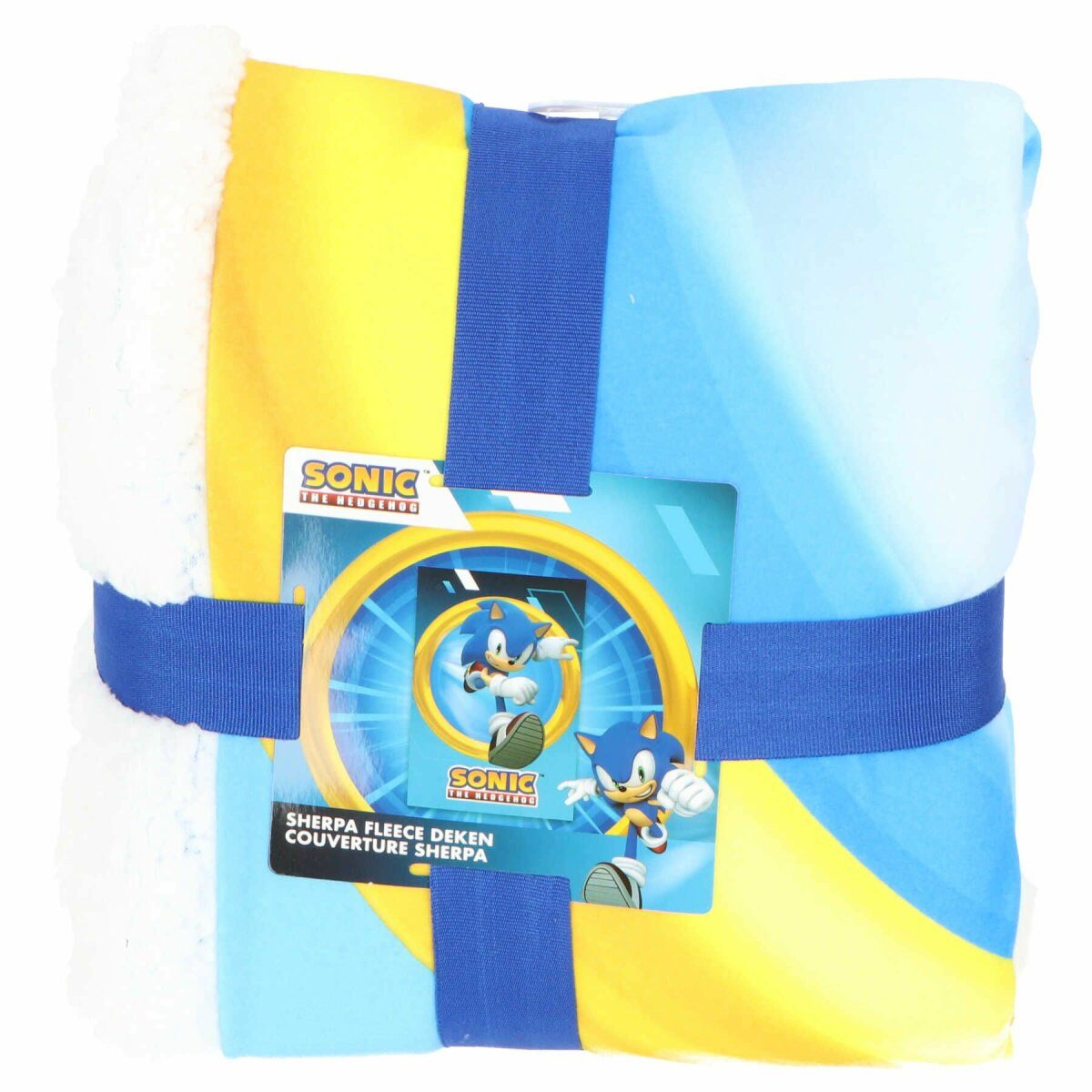 Wohndecke Sonic Fleecedecke Sherpa Komfort und Wärme in 150 x 100 cm, Sonic, Geschenkidee für Mädchen und Jungen