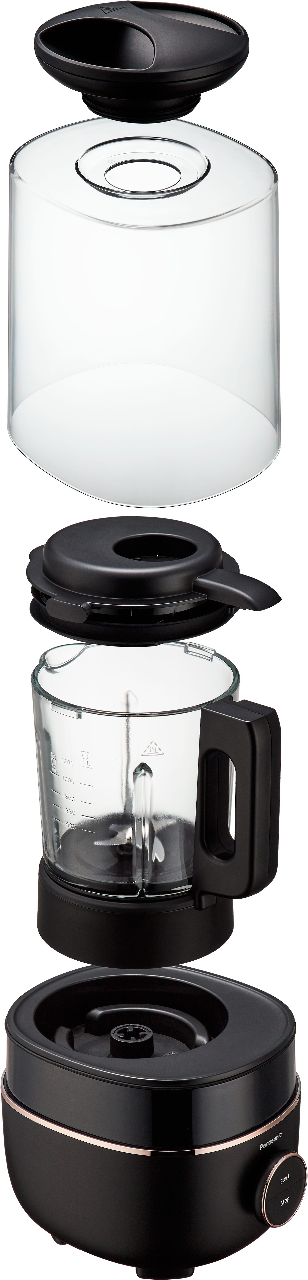 Panasonic Standmixer MX-HG4401KXE, 950 W, dank integriertem Kochelement gleichzeitig mixen und kochen