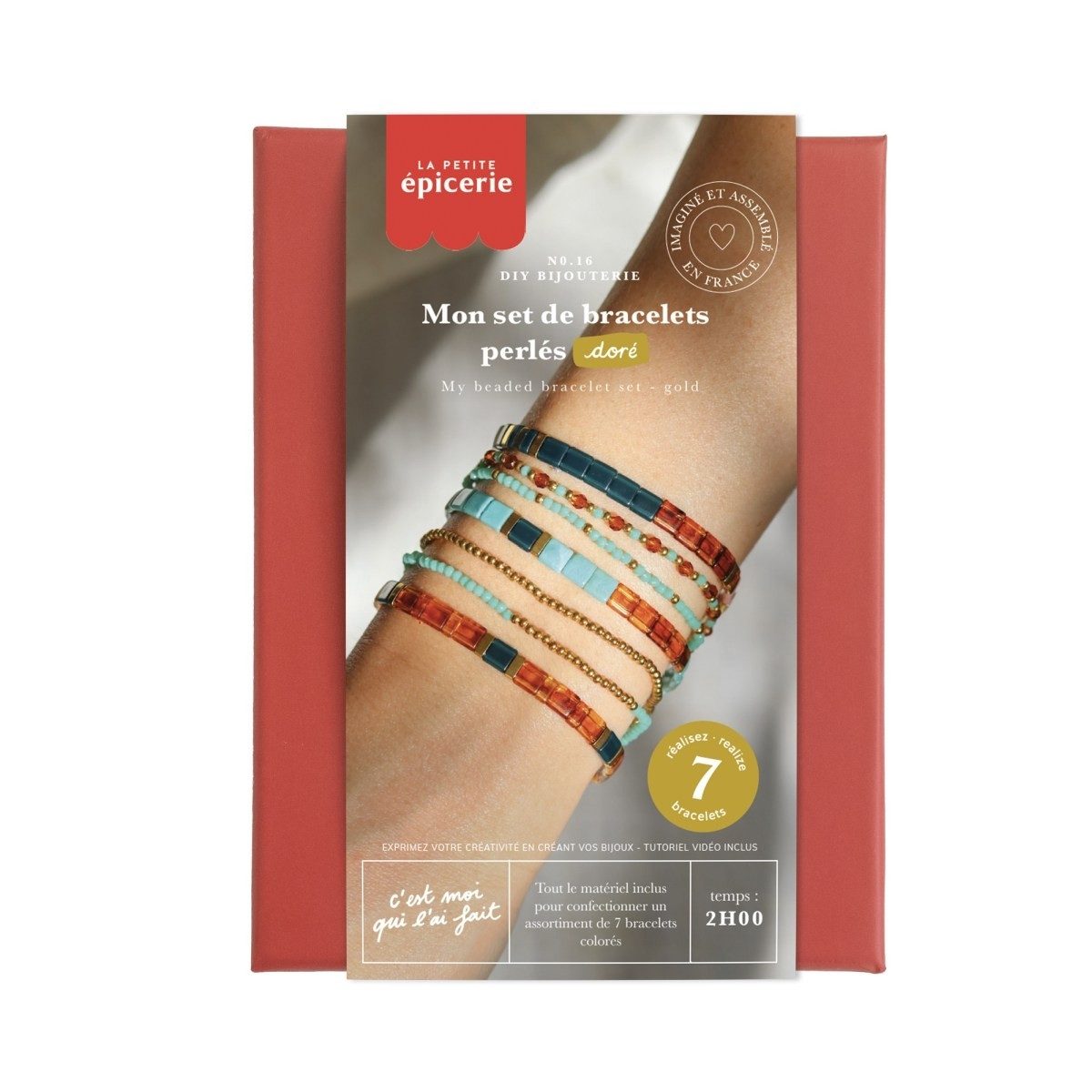 Kreativset DIY Perlenarmband Bastelset für 6 Armbänder mit Zubehör