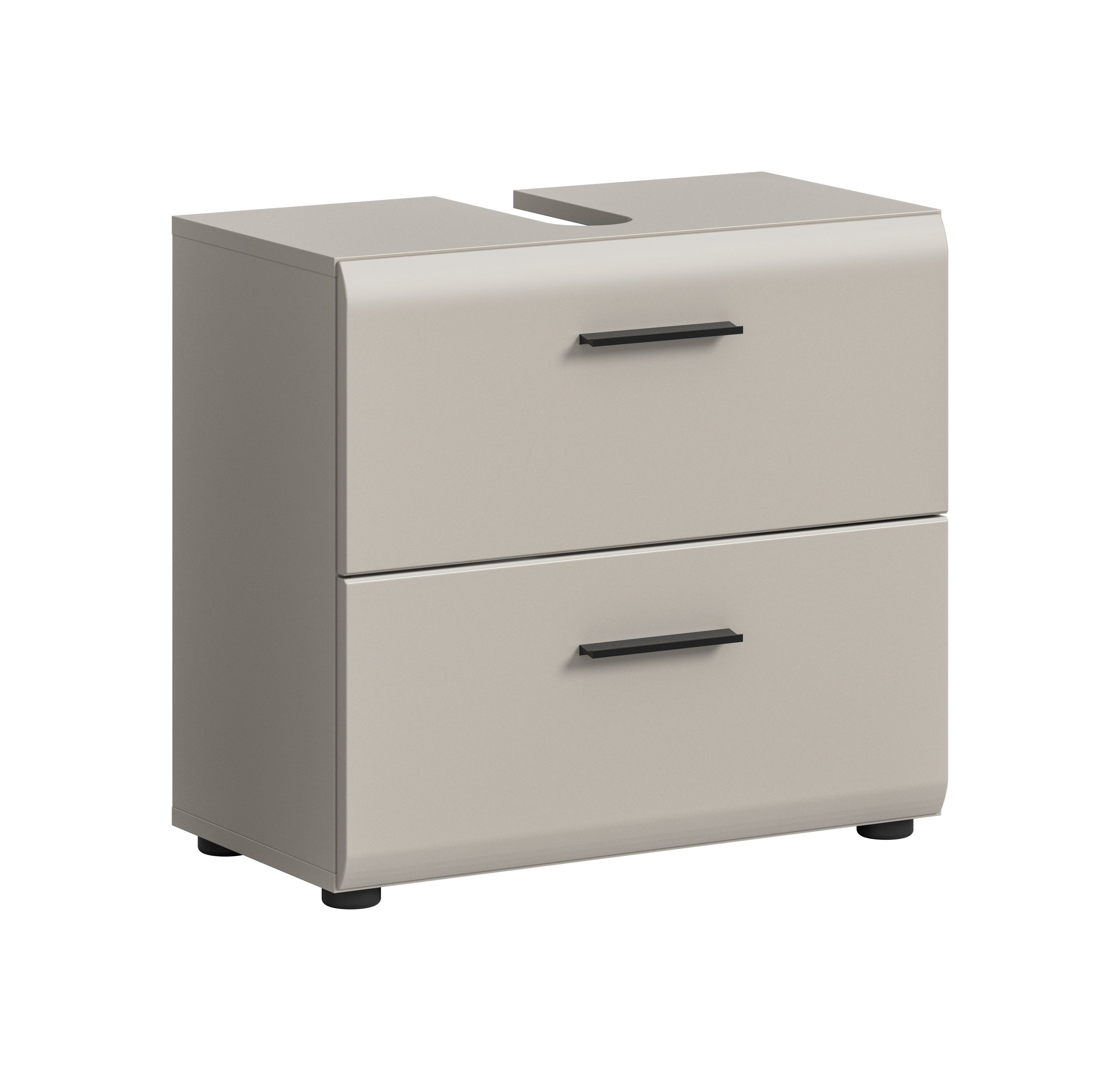 furnling Waschbeckenunterschrank Ivy Badunterschrank mit 2 Schubladen & Ausschnitt, MDF Front