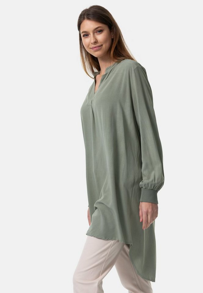 PM SELECTED Longbluse PM-15 (Elegante Tunika Long Bluse im Oversized  Schnitt in Einheitsgröße)