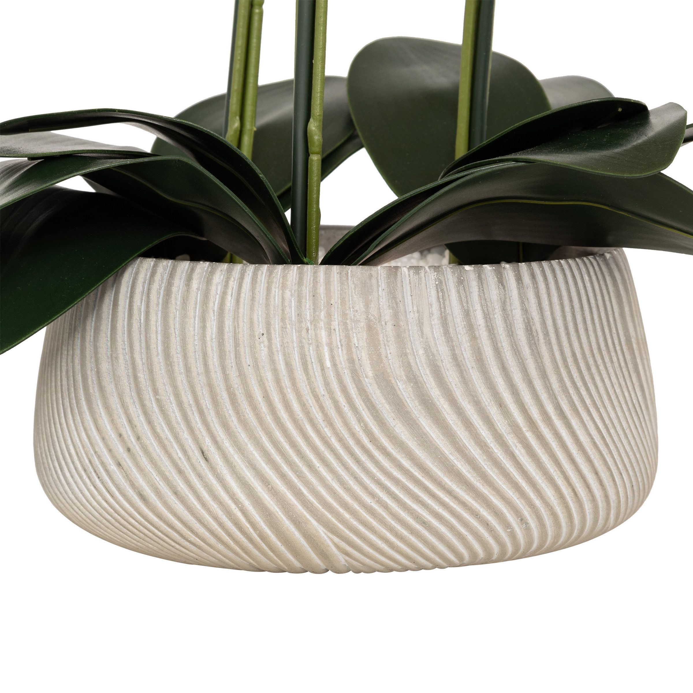 Kunstpflanze Künstliche Orchidee SANAE im Blumentopf, 65 cm Zimmerpflanze, Atmosphera Créateur d'intérieur, Höhe 65 cm – Bild 4 von 4