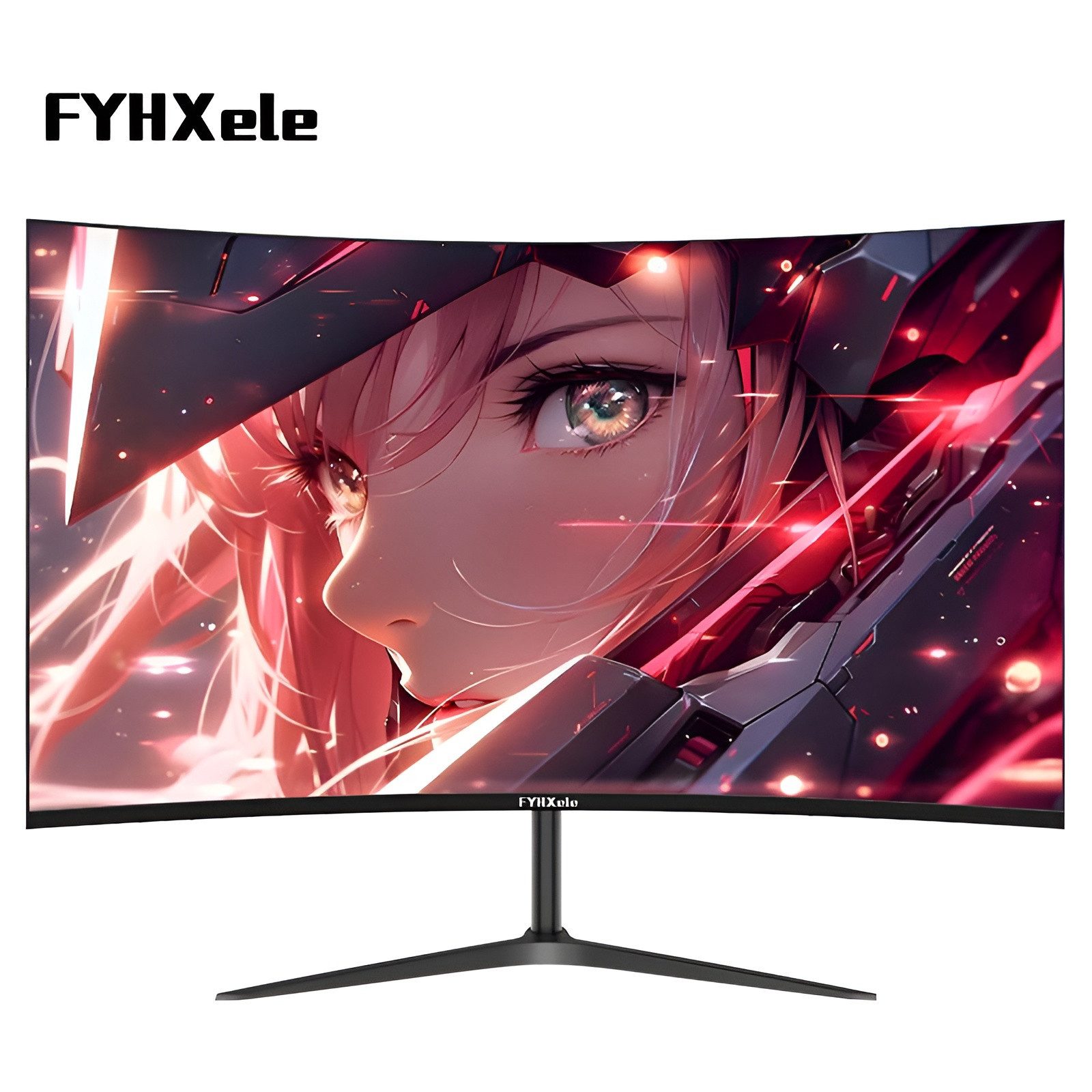FYHXele FY27FMC Curved-Gaming-Monitor (69 cm/27 ", 1920 x 1080 px, Full HD, 2 ms Reaktionszeit, 75 Hz, VA LCD, 2ms (G/G)