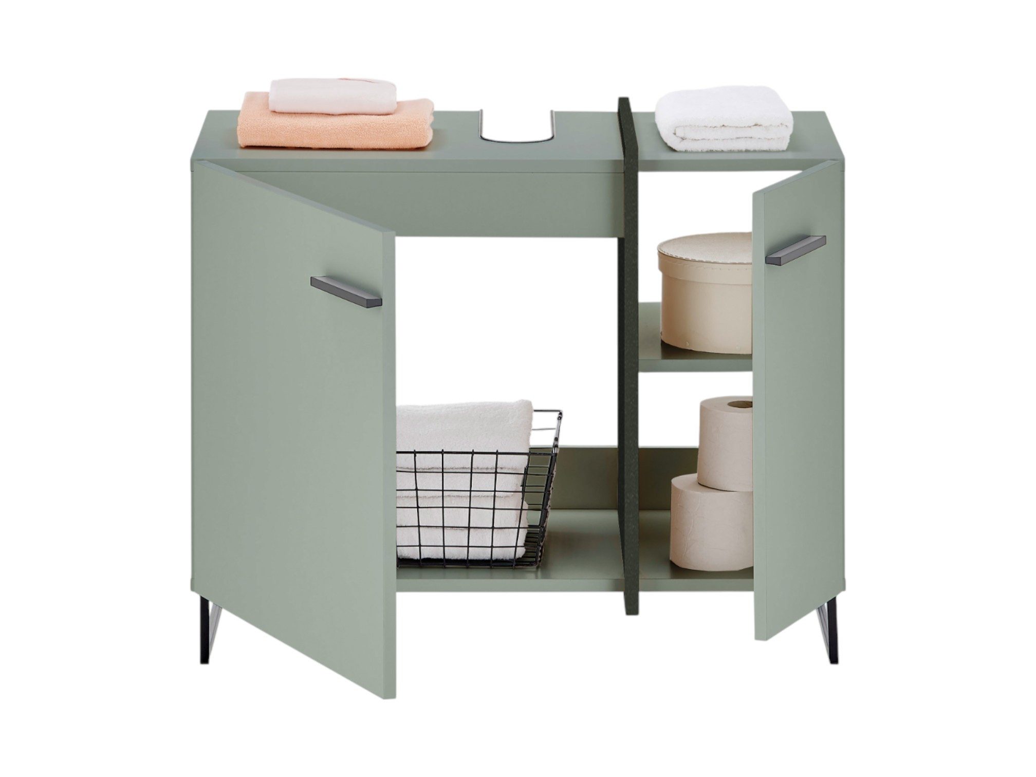 moebel-dich-auf Waschbeckenunterschrank MESSINA (Badezimmerschrank, Waschtisch)
