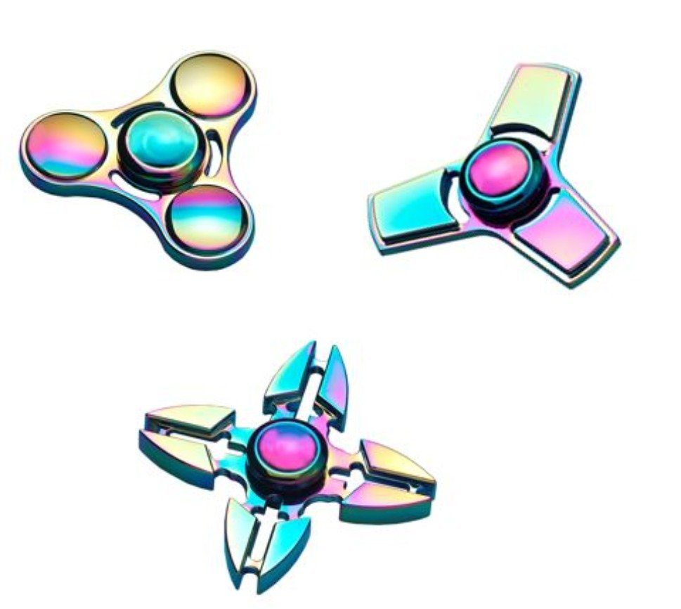 JOKA international Fidget Spinner Finger Fidget Spinner Metall, 3er Set