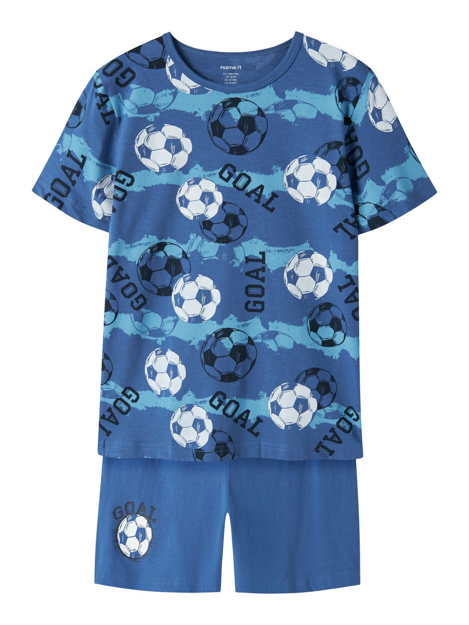 Name It Schlafanzug NKMNIGHTSET S/S DELFT FOOTBALL
