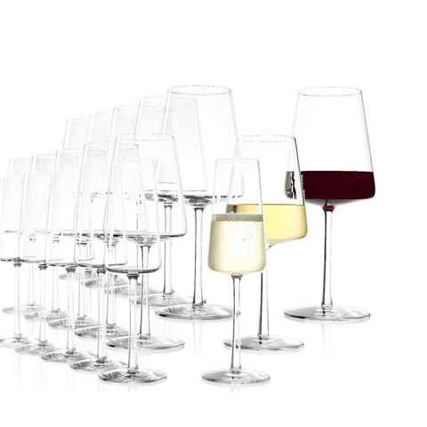 Stölzle Weinglas Stölzle Lausitz Power Set 18tlg. Rotweinglas+Weißweinglas+Champanger, Glas