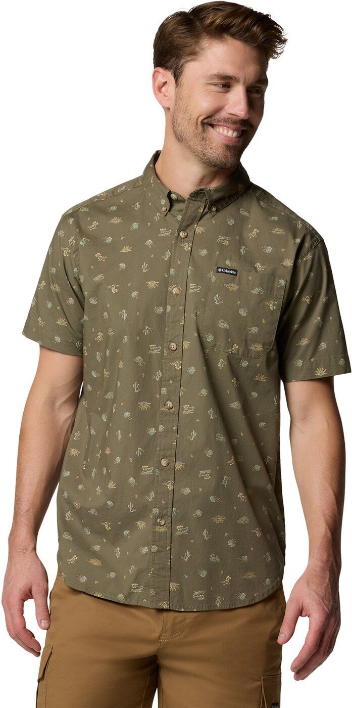 Columbia Outdoorhemd Rapid Rivers Printed Short Sleeve S STONE GREEN DESERTED