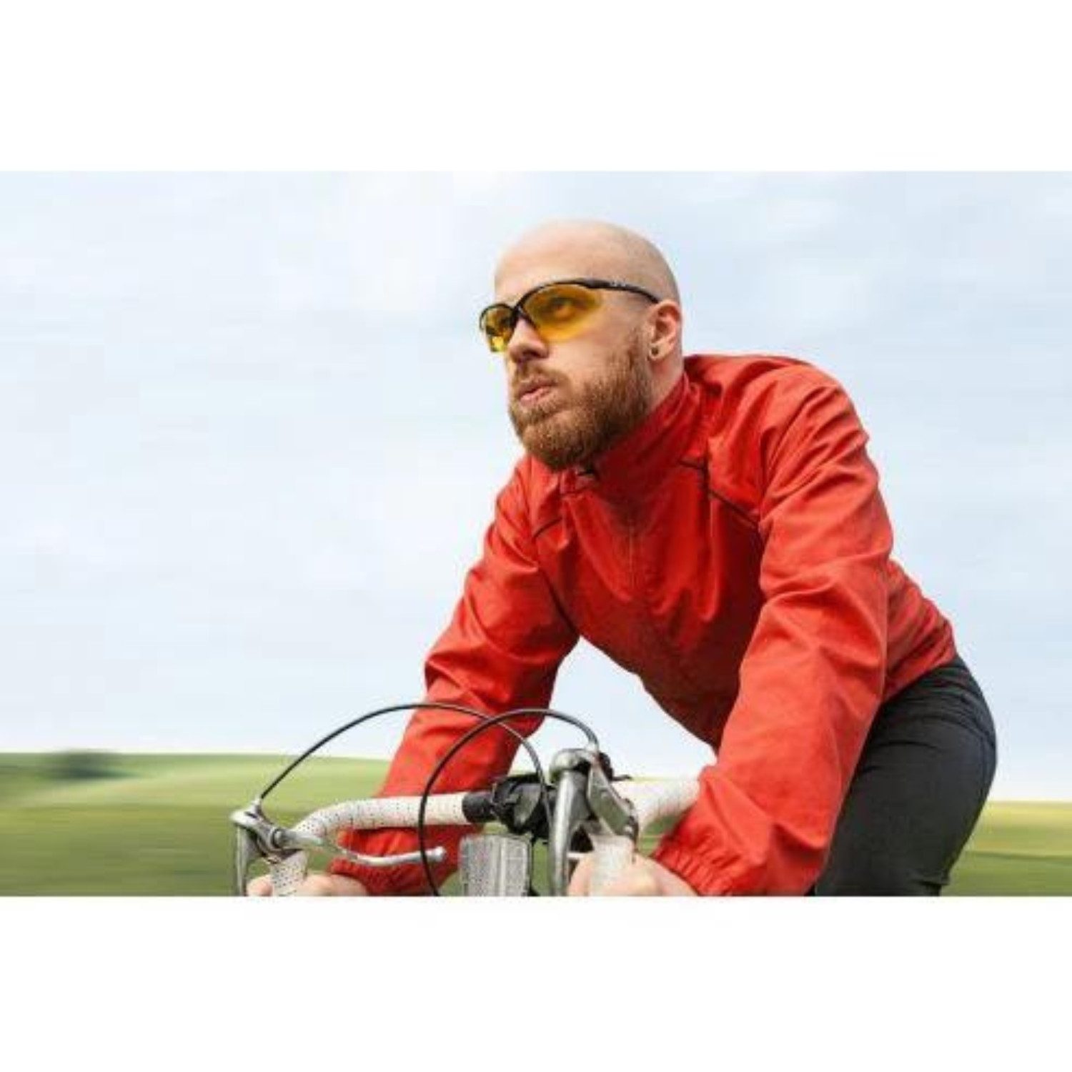 Black Sun Fahrradbrille Sportlesebrille: Bifokal, bester Wind- und Sonnenschutz, UV-400