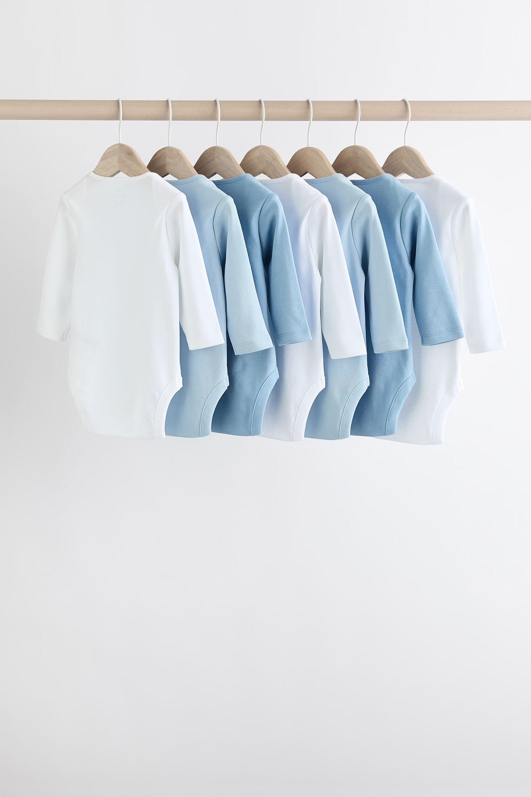 Next Langarmbody Langärmelige Strampler, 7er-Pack (7-tlg)