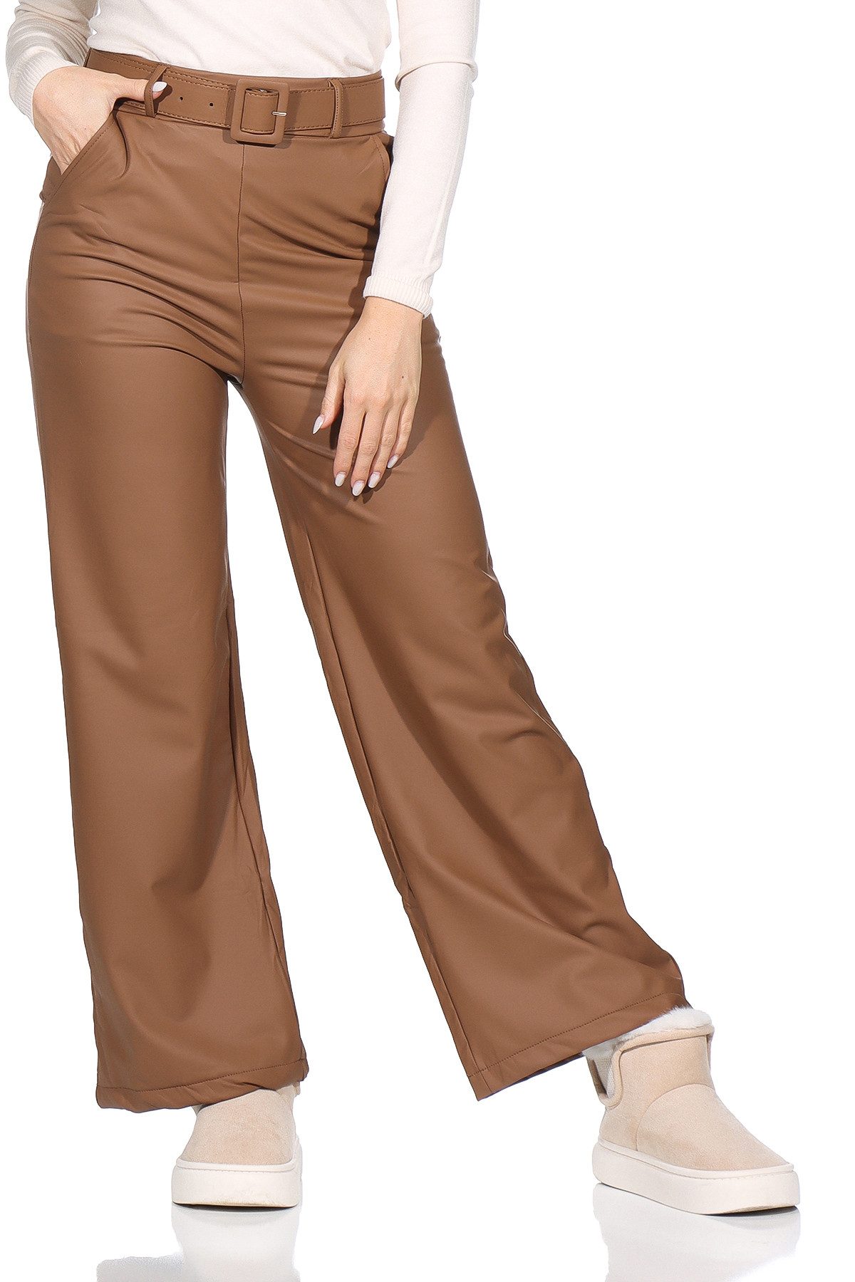 OriginalYou Culotte Damen Leder Hose weites günstig online kaufen