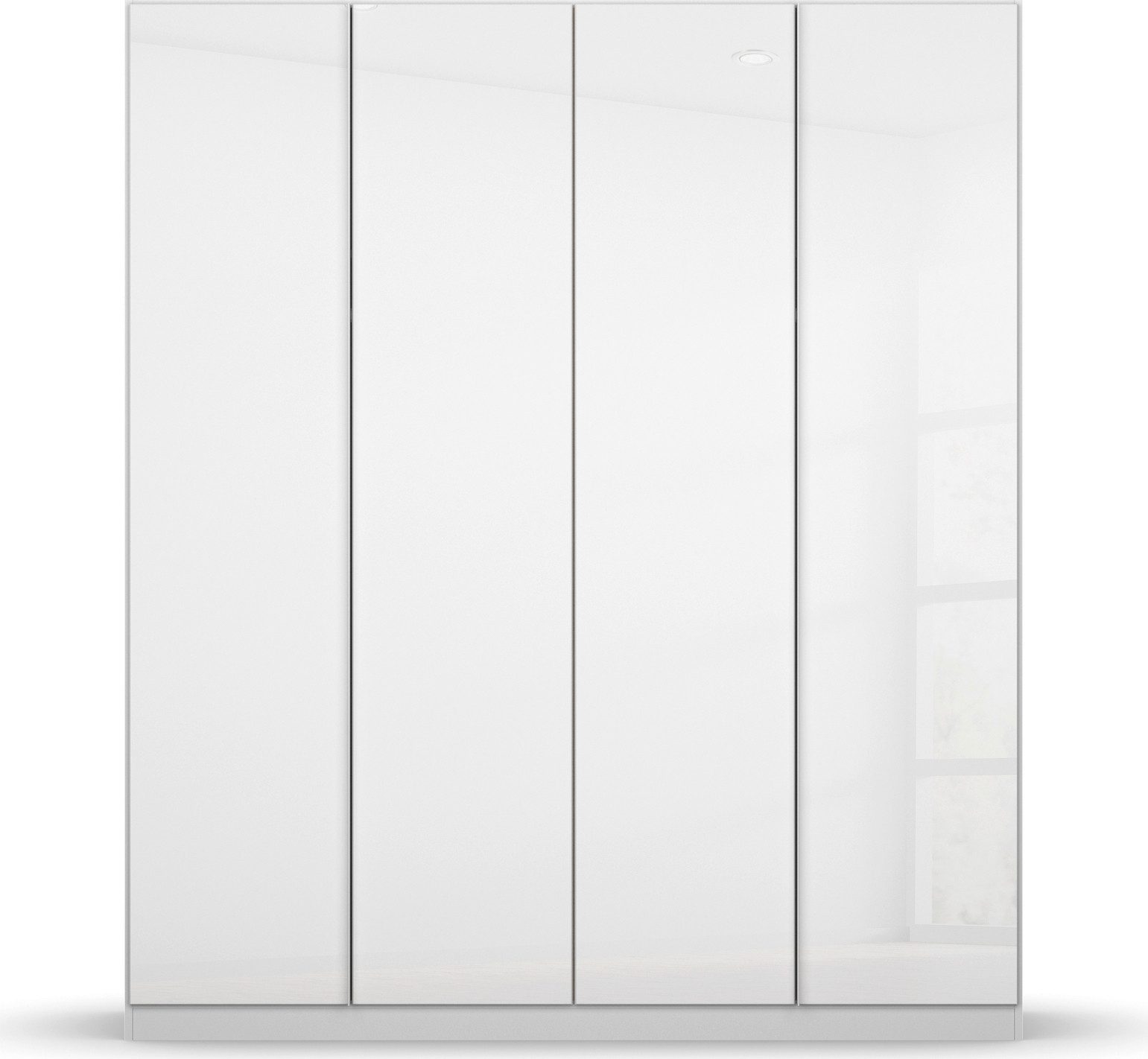 rauch Drehtürenschrank Monostar mit Glasfront sowie umfangreicher Innenausstattung