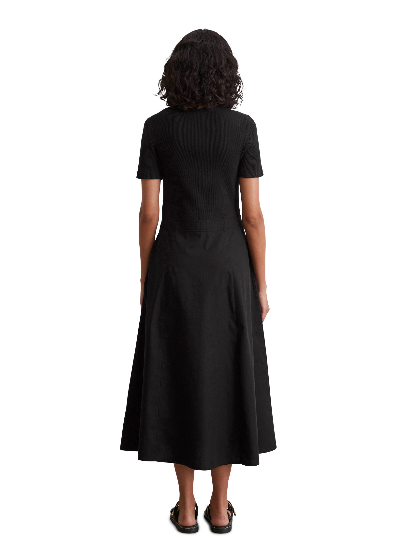 Marc O'Polo Maxikleid geripptes Oberteil, Reißverschluss günstig online kaufen