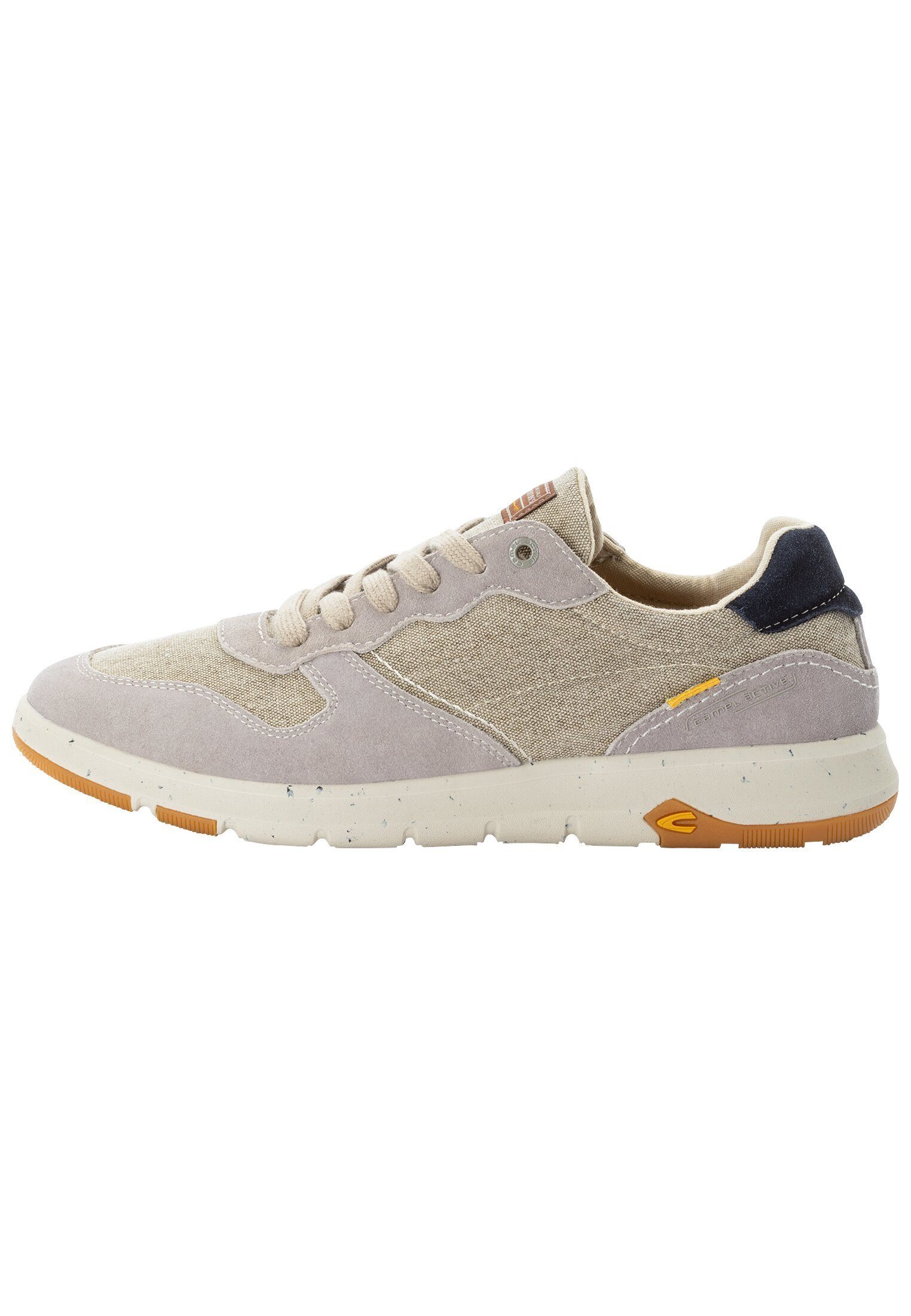 camel active Canvas Sneaker mit Lederbesatz Sneaker
