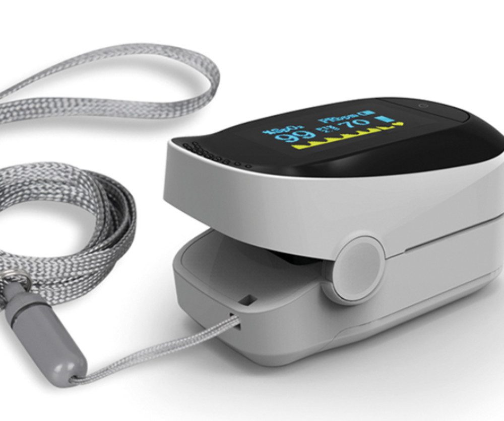 Pulsoximeter RESQ-Meter Finger-Pulsoximeter, Für den Hausgebrauch im Alltag und Pflegekräfte, Sauerstoffsättigung messen, professionelles Pulsfrequenz Messgerät