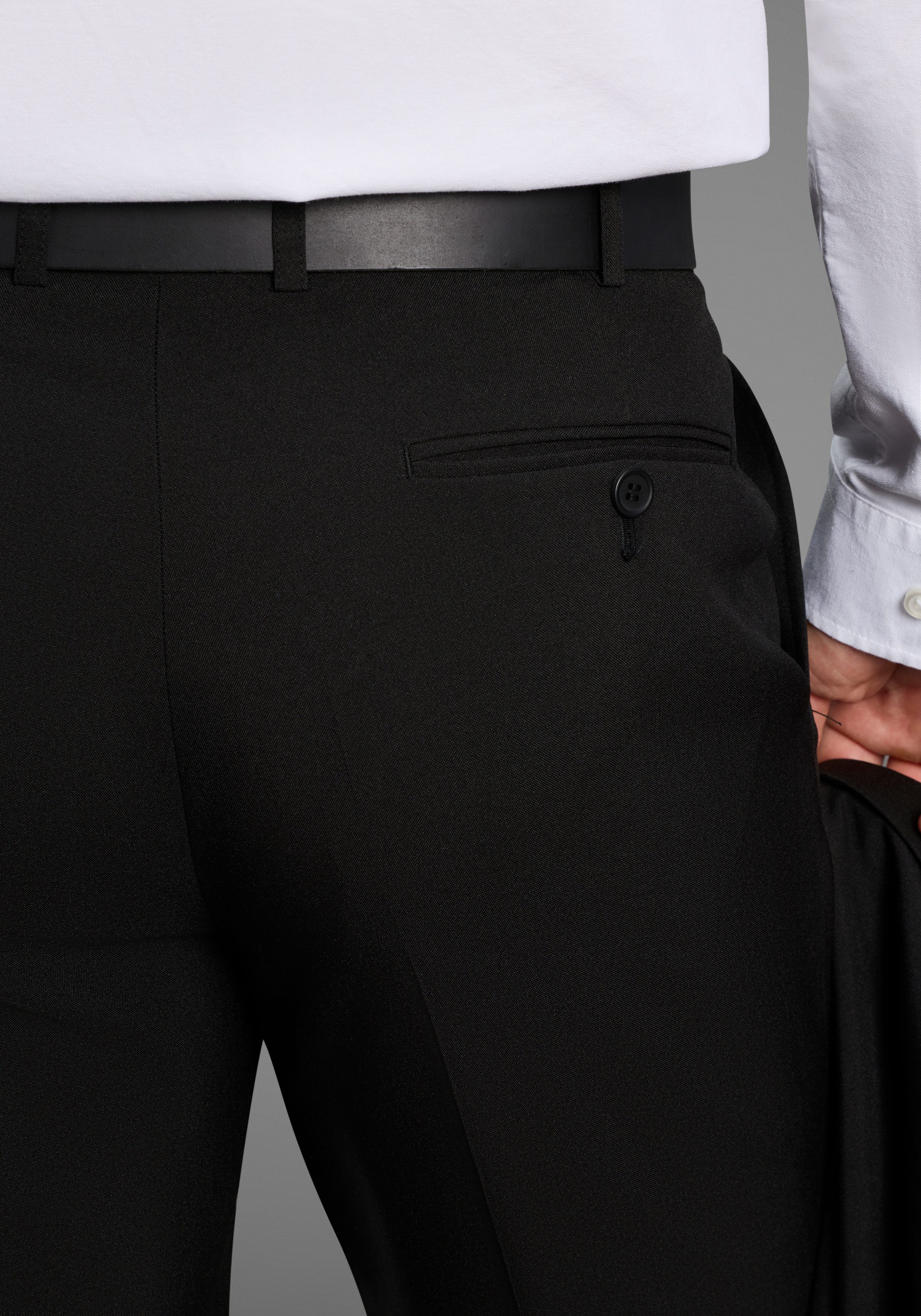 Man's World Anzughose Baukastenhose knitterfreie Qualität, passendes Sakko verfügbar