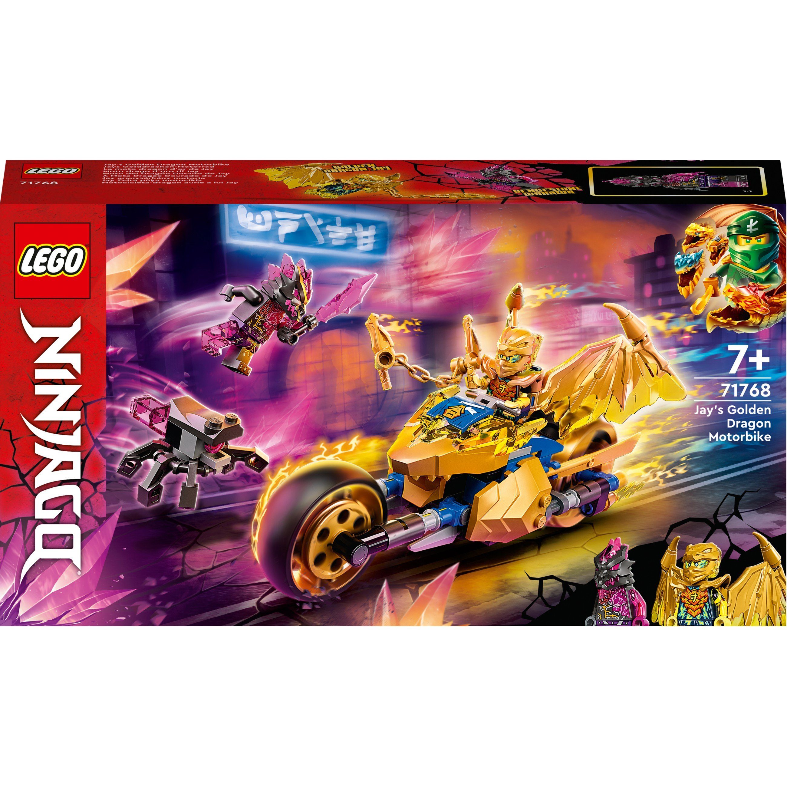 LEGO® LEGO Jays Golddrachen-Motorrad Konstruktionsspielsteine