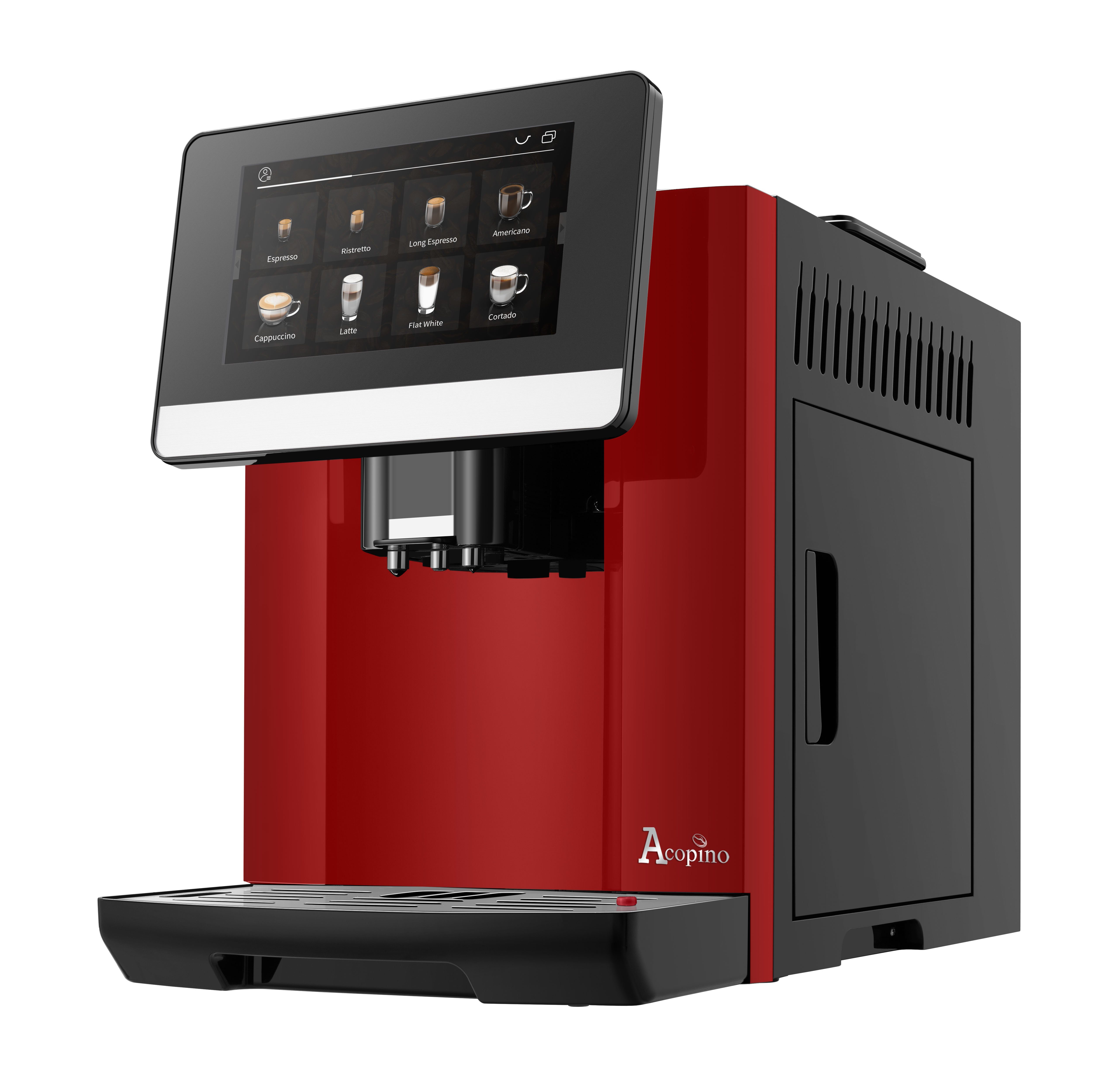 Kaffee-Rezeptbuch, Doppelkesselsystem Barletta, Acopino Rot Kaffeevollautomat