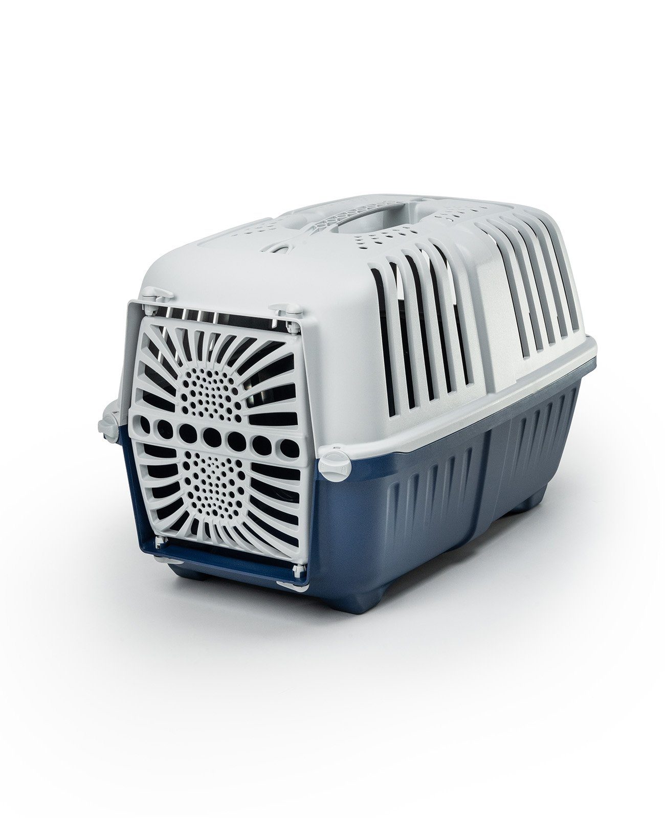 lionto Tiertransportbox für Katzen bis 15 kg, mit Tragegriff & sicherem Schließsystem
