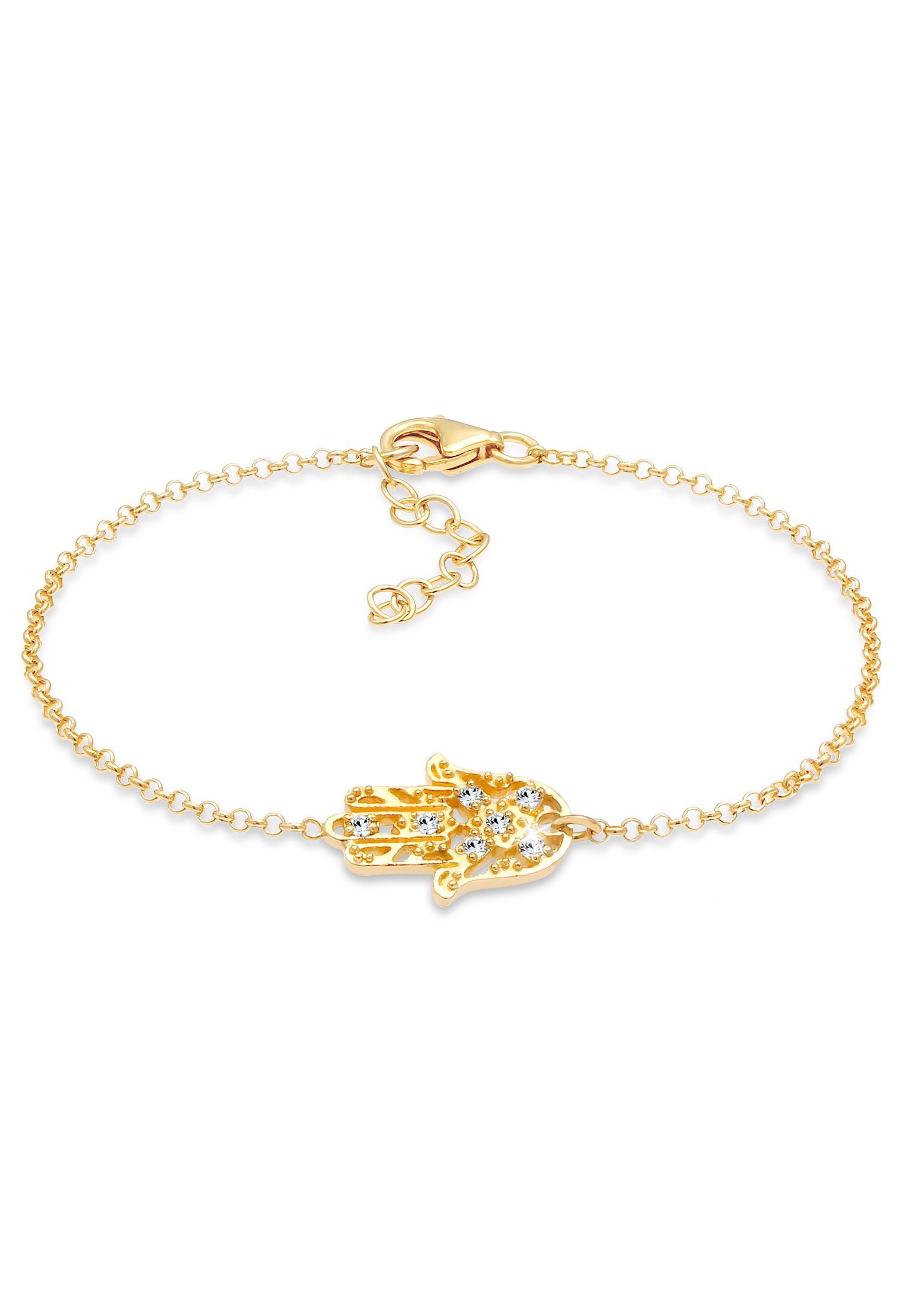 Elli Armband Hamsa Fatimas Hand Kristalle 925 Silber, Hamsa Hand Gold | Armbänder