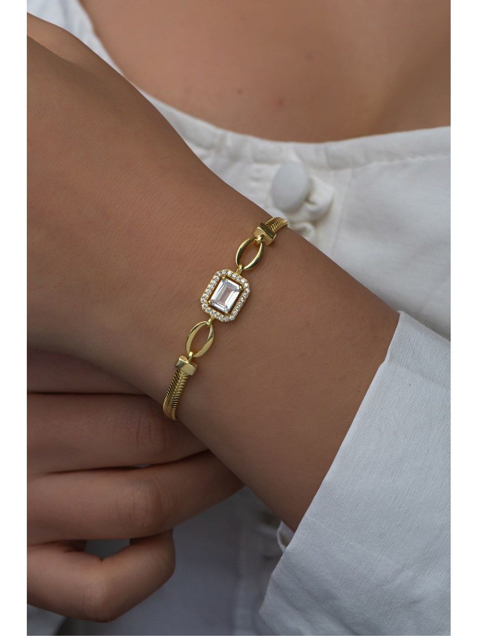 Nisan Ketten und Armband Set, 925 Silber Damen Armband – Gold Vergoldet mit günstig online kaufen