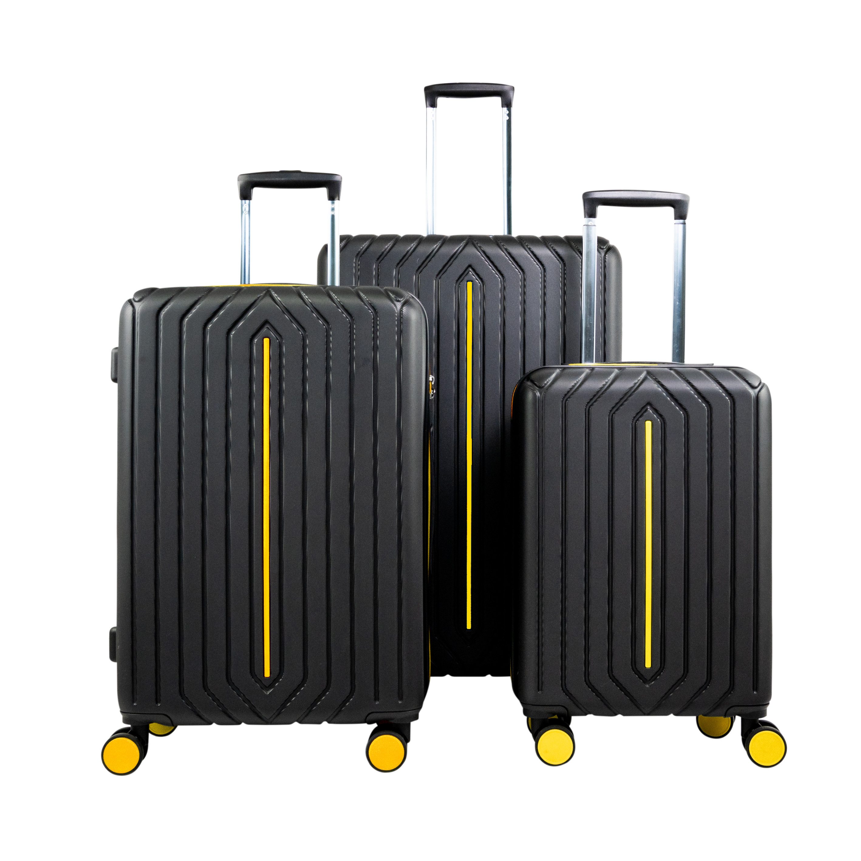 Crosstravel Kofferset Atlanta, 4 Rollen, (3 tlg., Hartschalen Trolley Set), günstig online kaufen