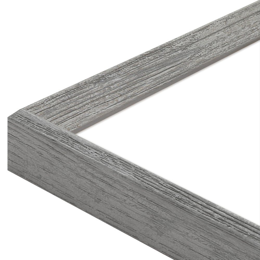WANDStyle Bilderrahmen H790, Grau, aus Massivholz im Vintage Stil