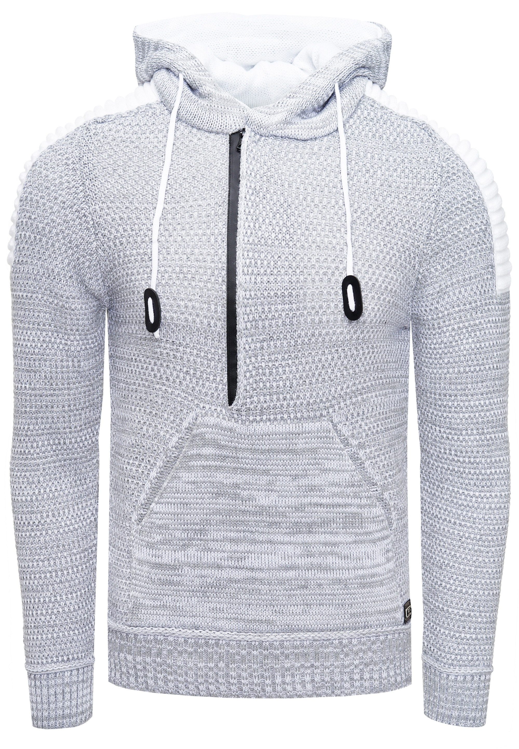 Rusty Neal Kapuzensweatshirt Knitwear mit praktischem Reißverschluss günstig online kaufen