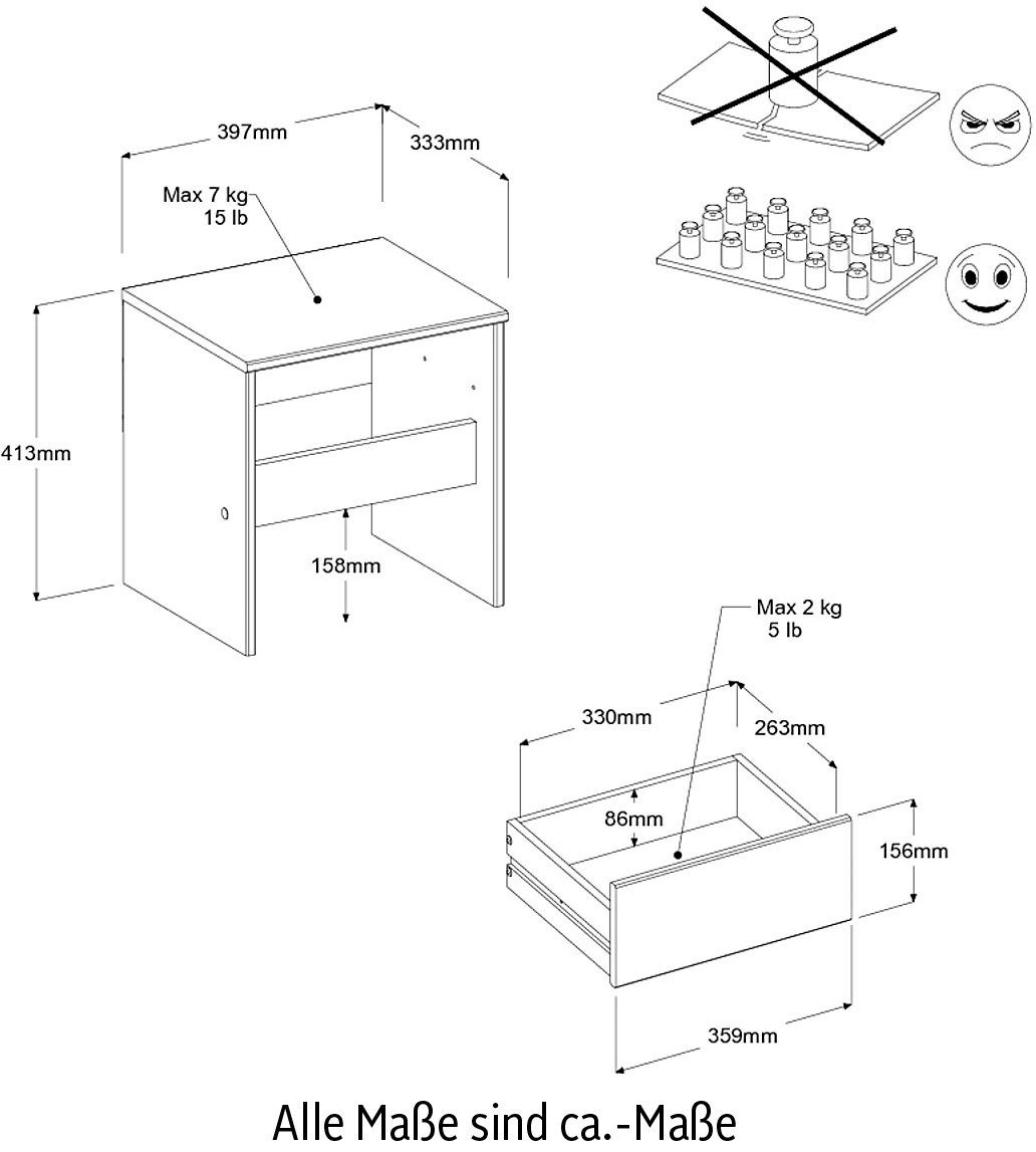 Parisot Pirouette, (Set, Jugendzimmer-Set 6-St)