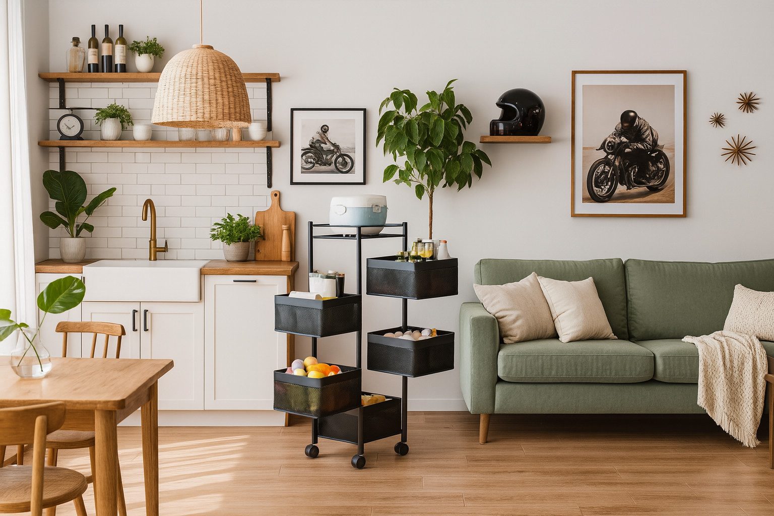 Divit Küchenwagen Küchenwagen auf Rollen 6 Ablagen, (1 St) günstig online kaufen