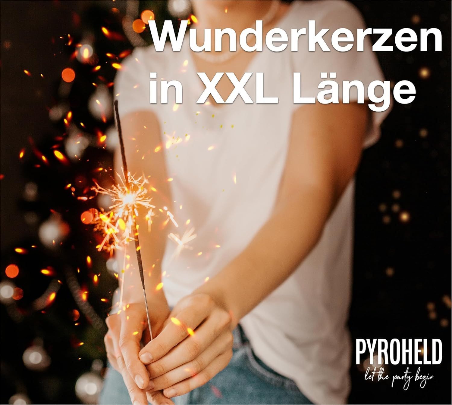 PYROHELD Geburtstagskerze 50x XXL Sternspritzer-funkelnde Wunderkerzen - Fe günstig online kaufen