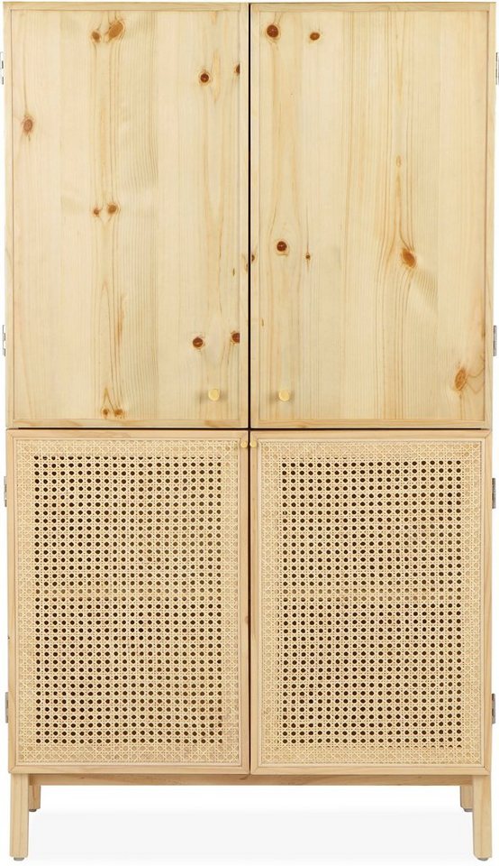 andas Highboard Gatwick, ausziehbare Schreibtischplatte, Massivholz, Design  by Morten Georgsen
